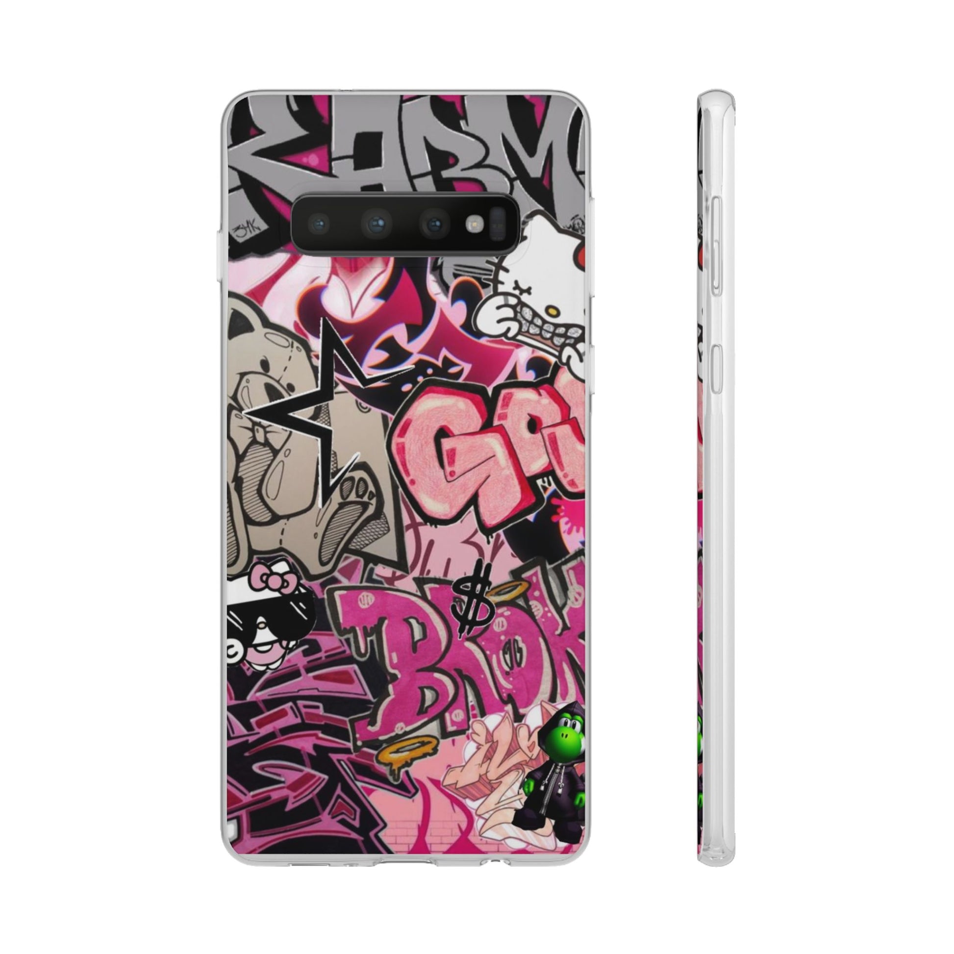 Urban Graffiti Flexi Cases - Colorful Street Art Phone Cover for Trendsetters