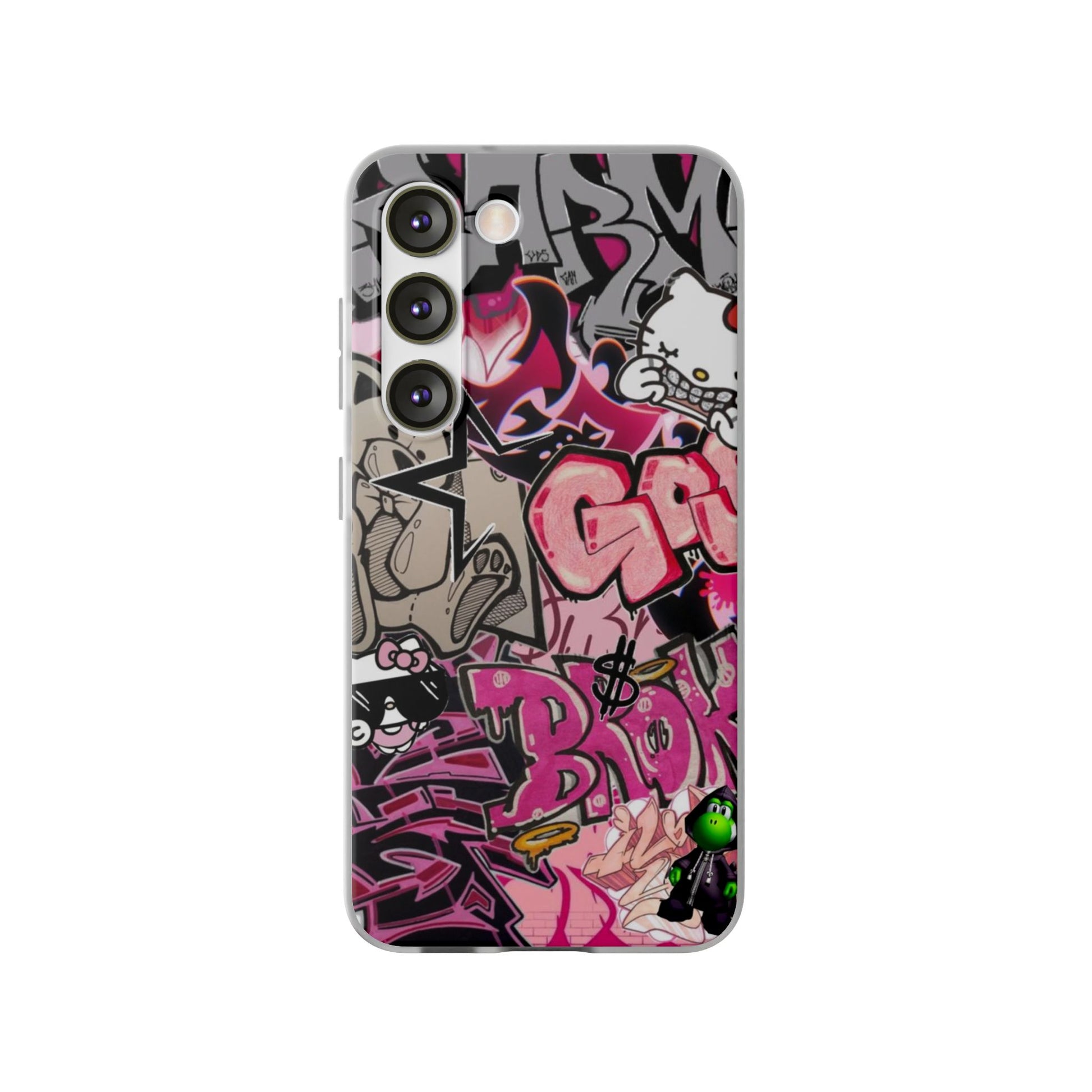 Urban Graffiti Flexi Cases - Colorful Street Art Phone Cover for Trendsetters