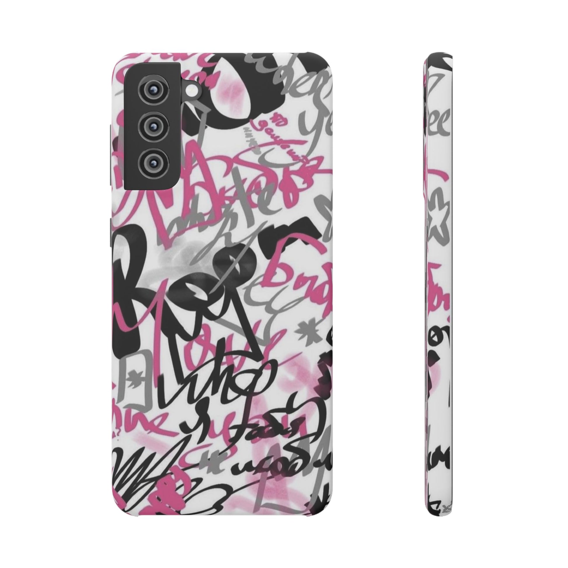 Trendy Graffiti Snap Cases for iPhone - Stylish Protection with Vibrant Art