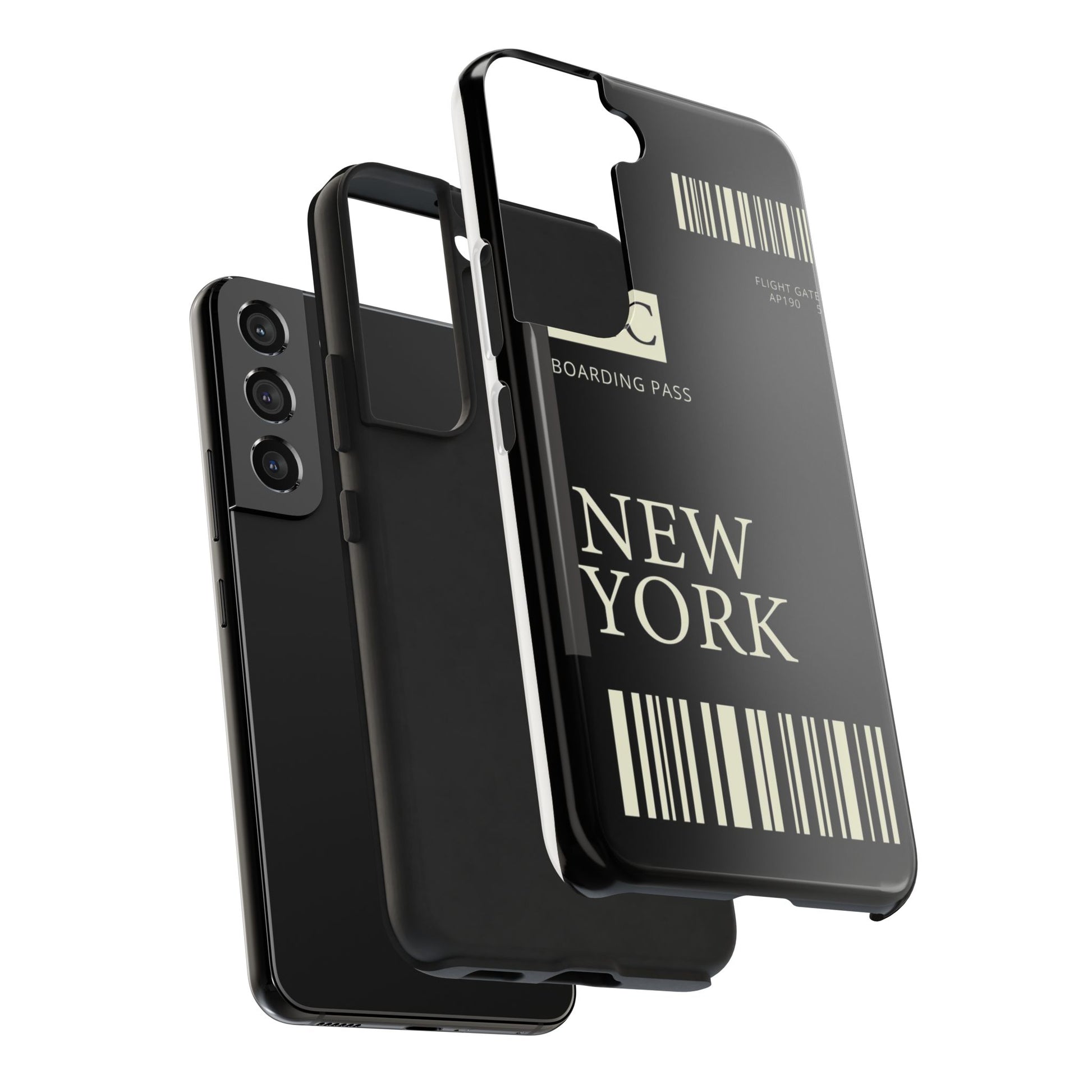 NYC Boarding Pass Phone Case – Tough Protective Cover for Travelers