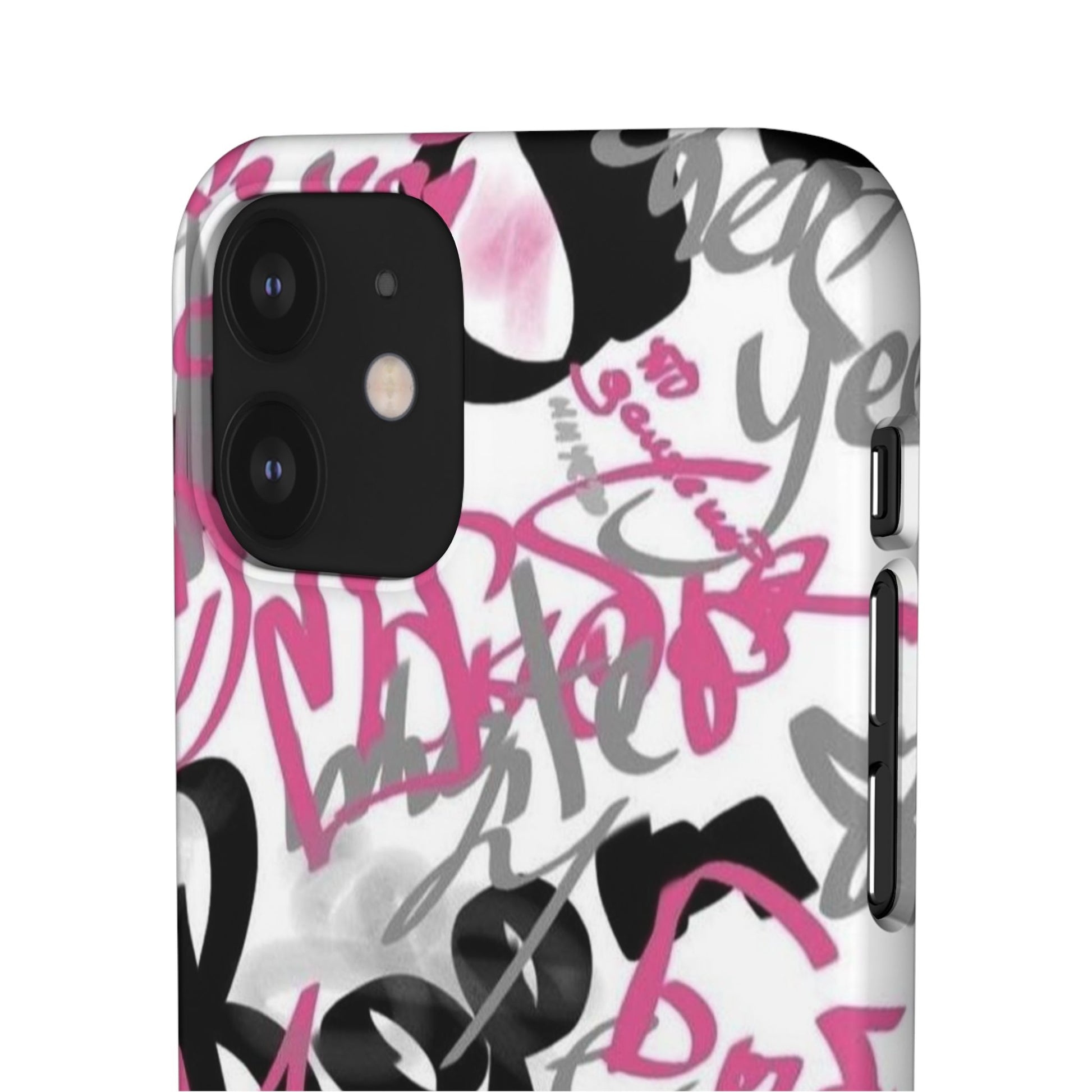 Trendy Graffiti Snap Cases for iPhone - Stylish Protection with Vibrant Art