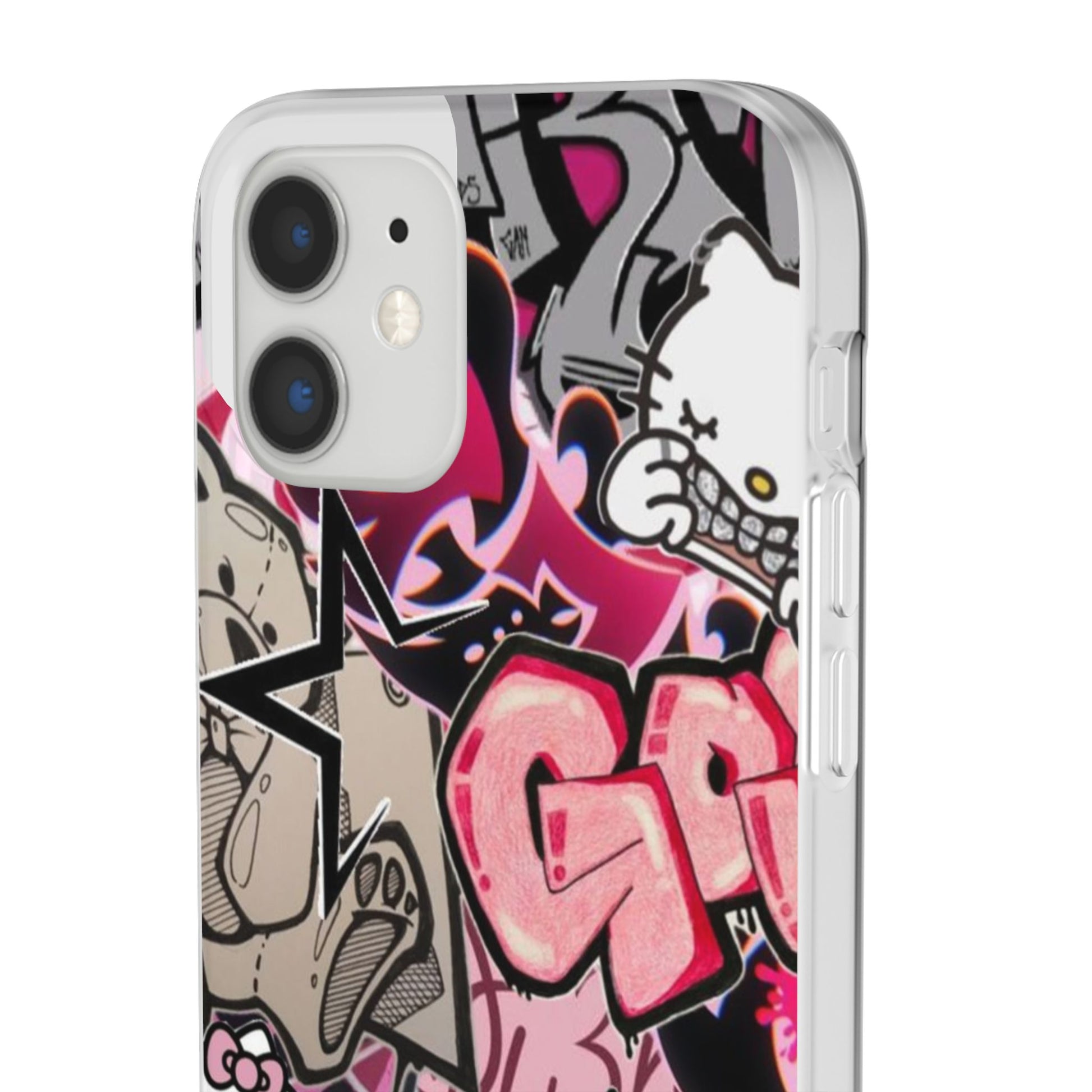 Urban Graffiti Flexi Cases - Colorful Street Art Phone Cover for Trendsetters
