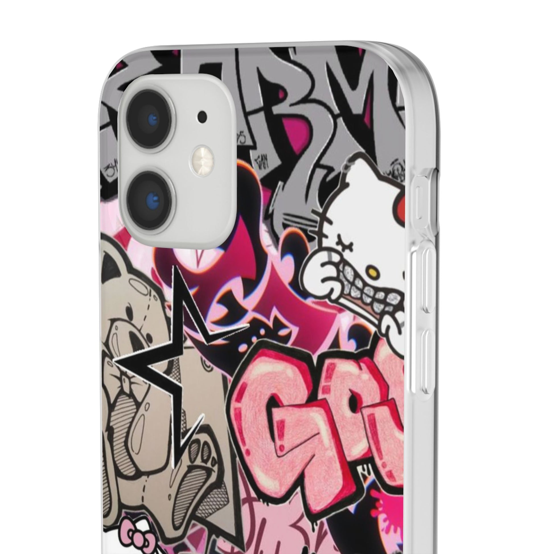 Urban Graffiti Flexi Cases - Colorful Street Art Phone Cover for Trendsetters
