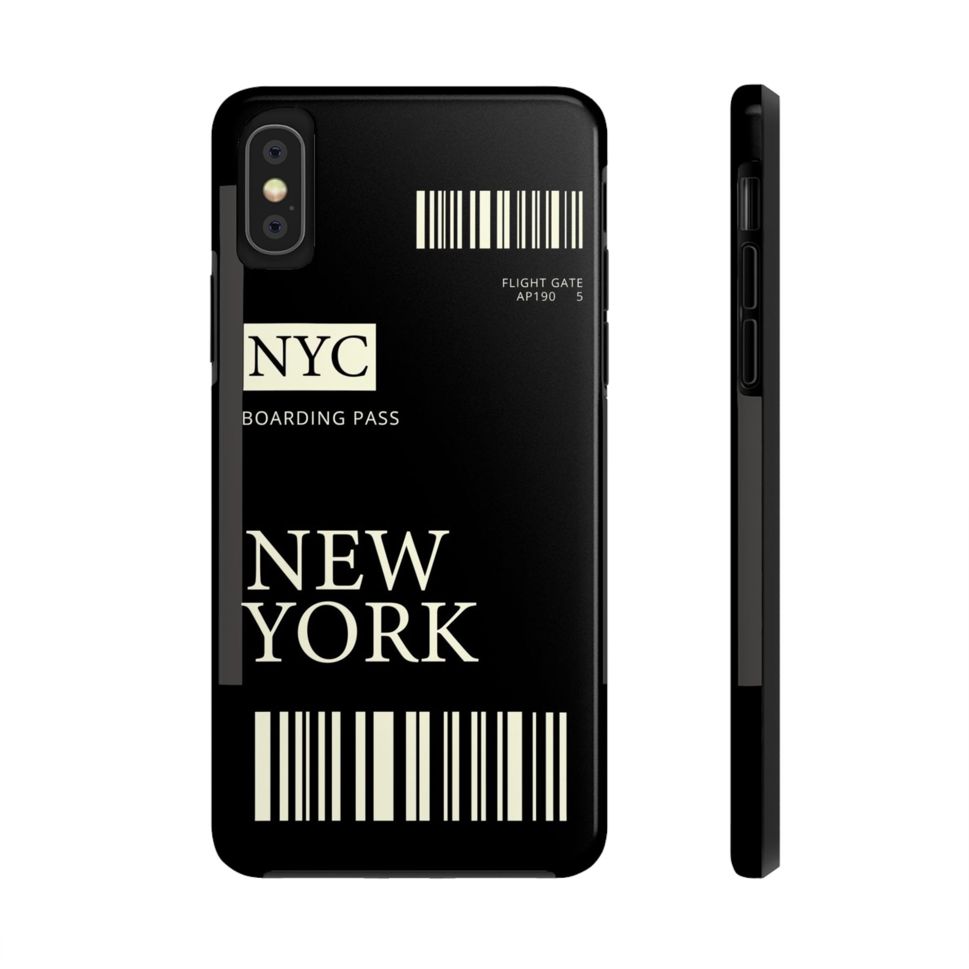 NYC Boarding Pass Phone Case – Tough Protective Cover for Travelers