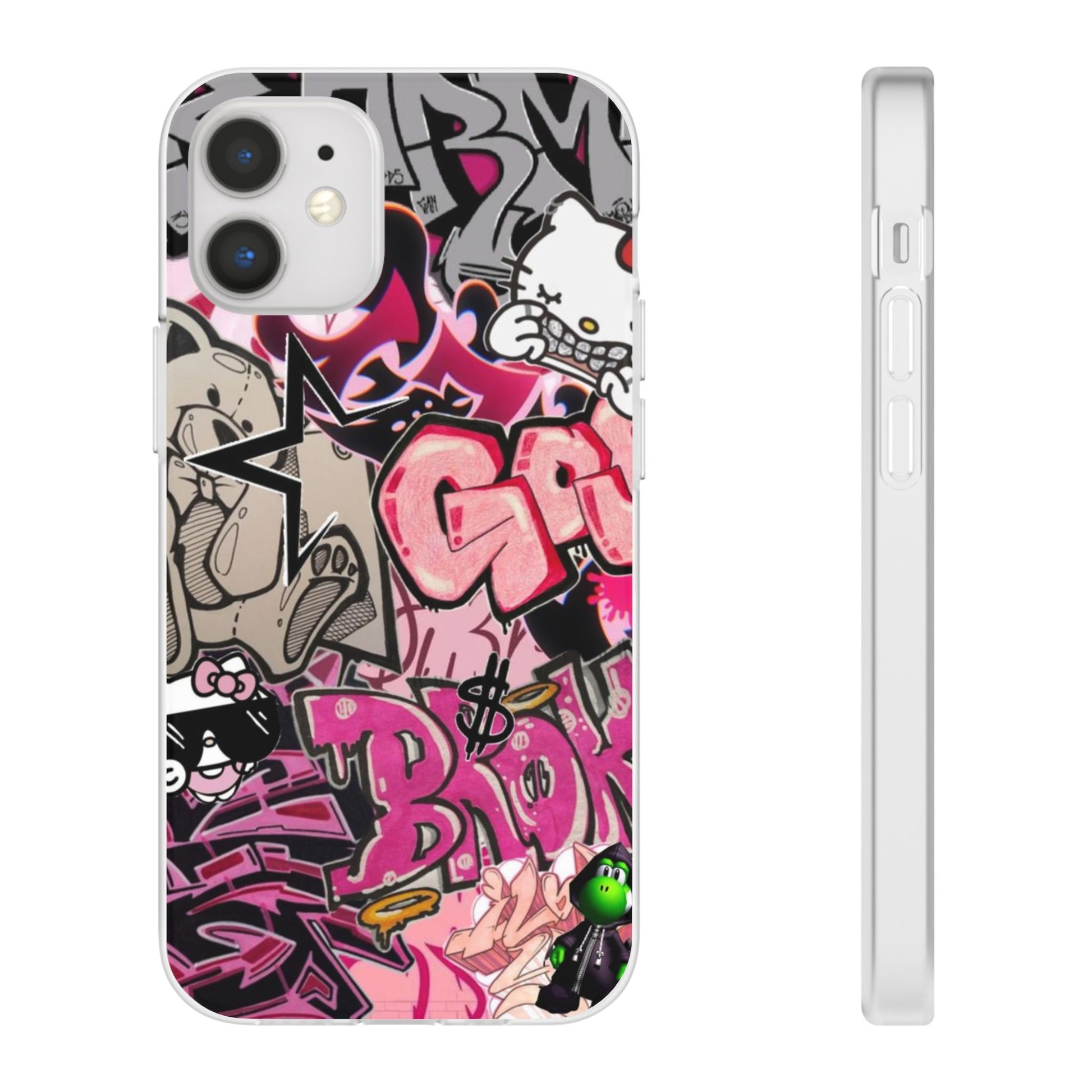 Urban Graffiti Flexi Cases - Colorful Street Art Phone Cover for Trendsetters