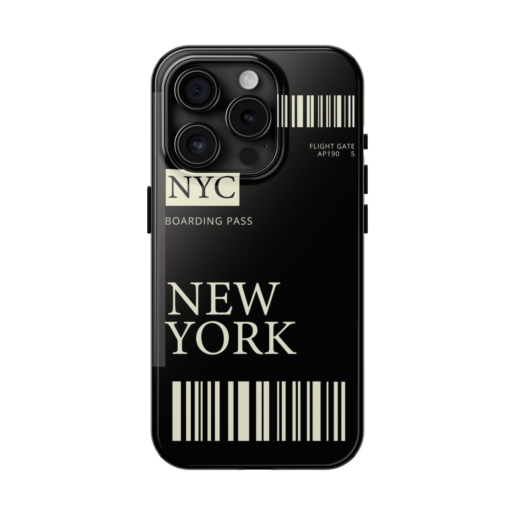 NYC Boarding Pass Phone Case – Tough Protective Cover for Travelers