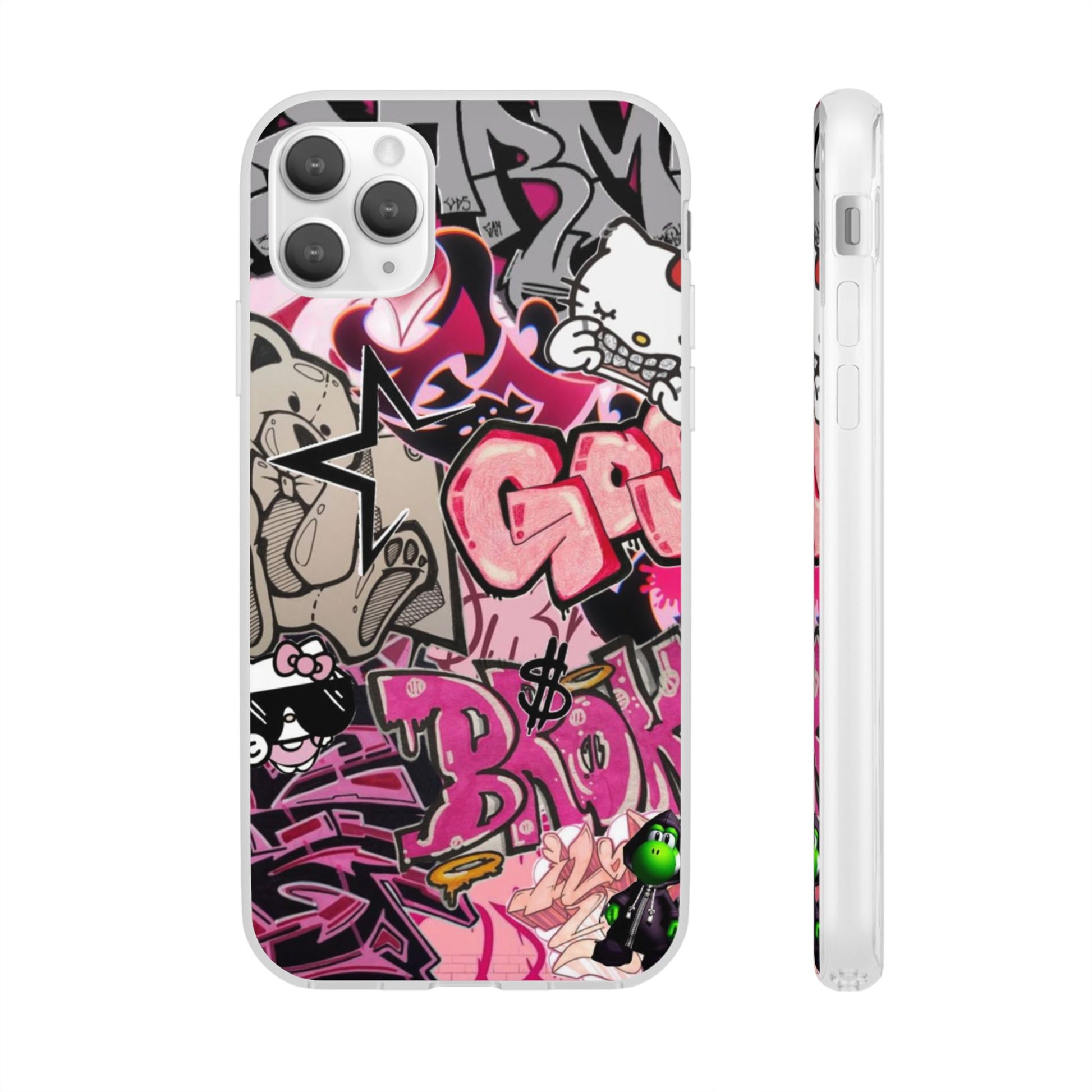 Urban Graffiti Flexi Cases - Colorful Street Art Phone Cover for Trendsetters
