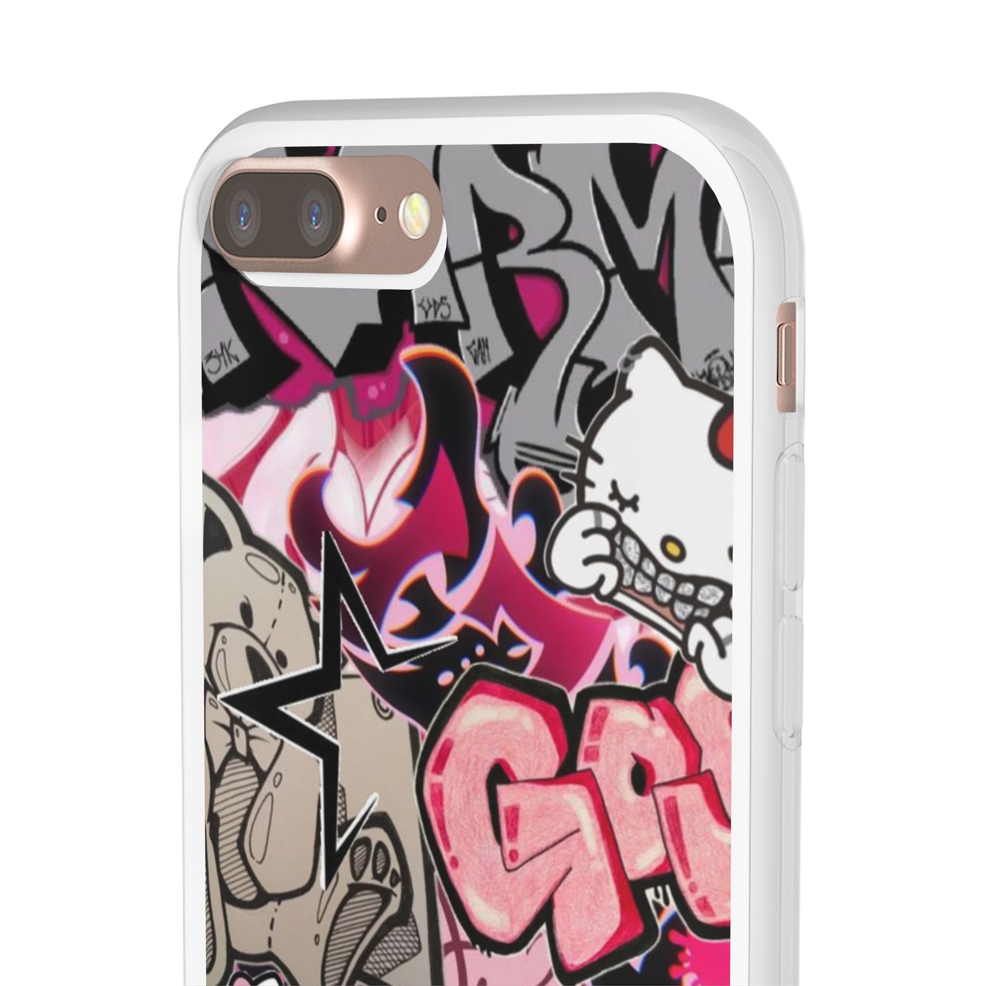 Urban Graffiti Flexi Cases - Colorful Street Art Phone Cover for Trendsetters