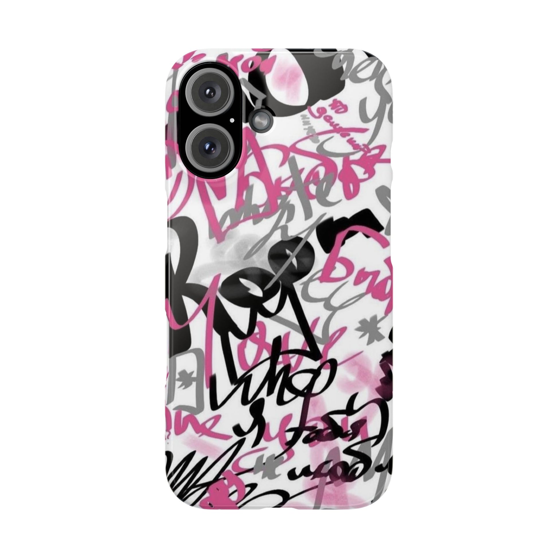Trendy Graffiti Snap Cases for iPhone - Stylish Protection with Vibrant Art