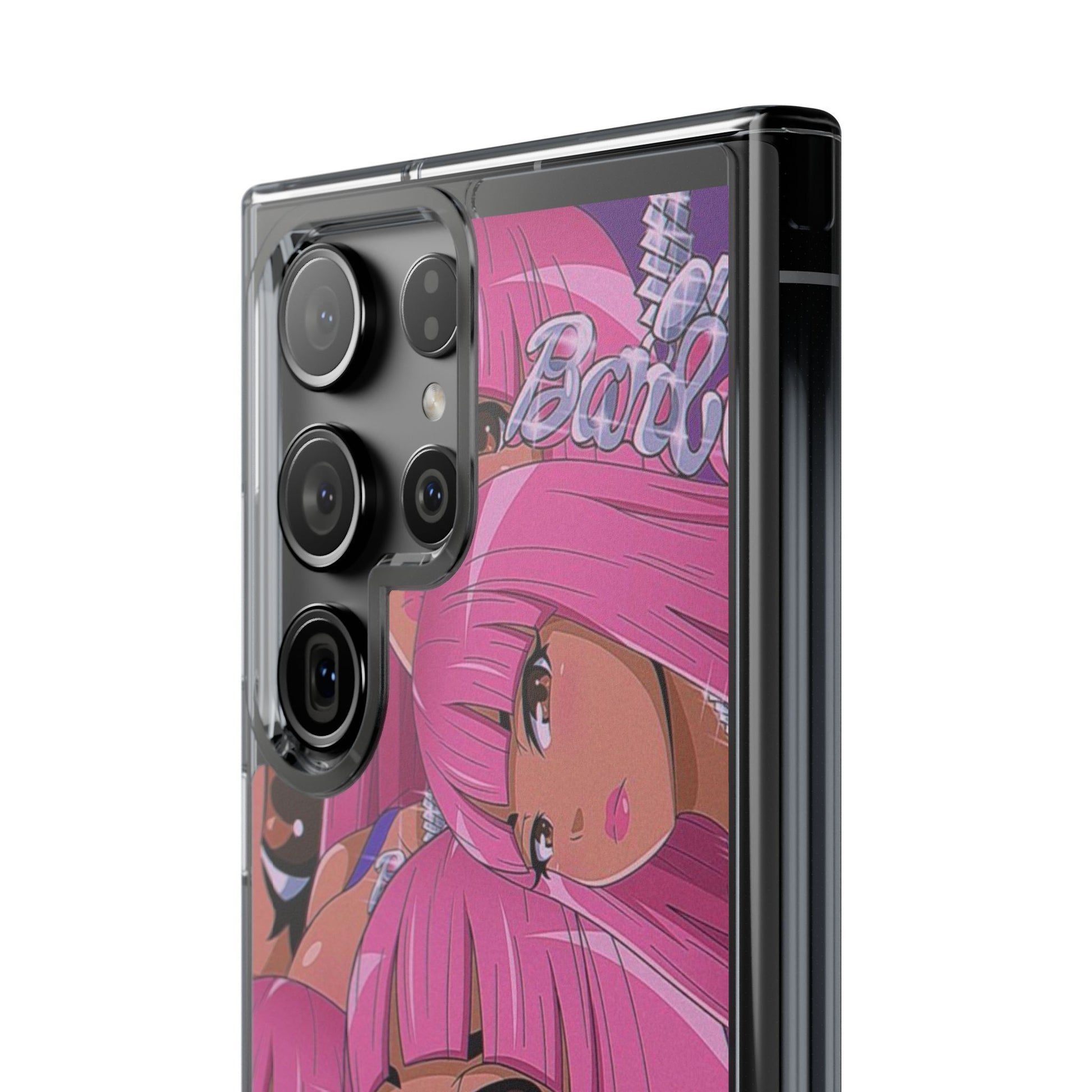 Barbie-Inspired Clear Phone Case - Trendy Protective Cover for Fashion Lovers