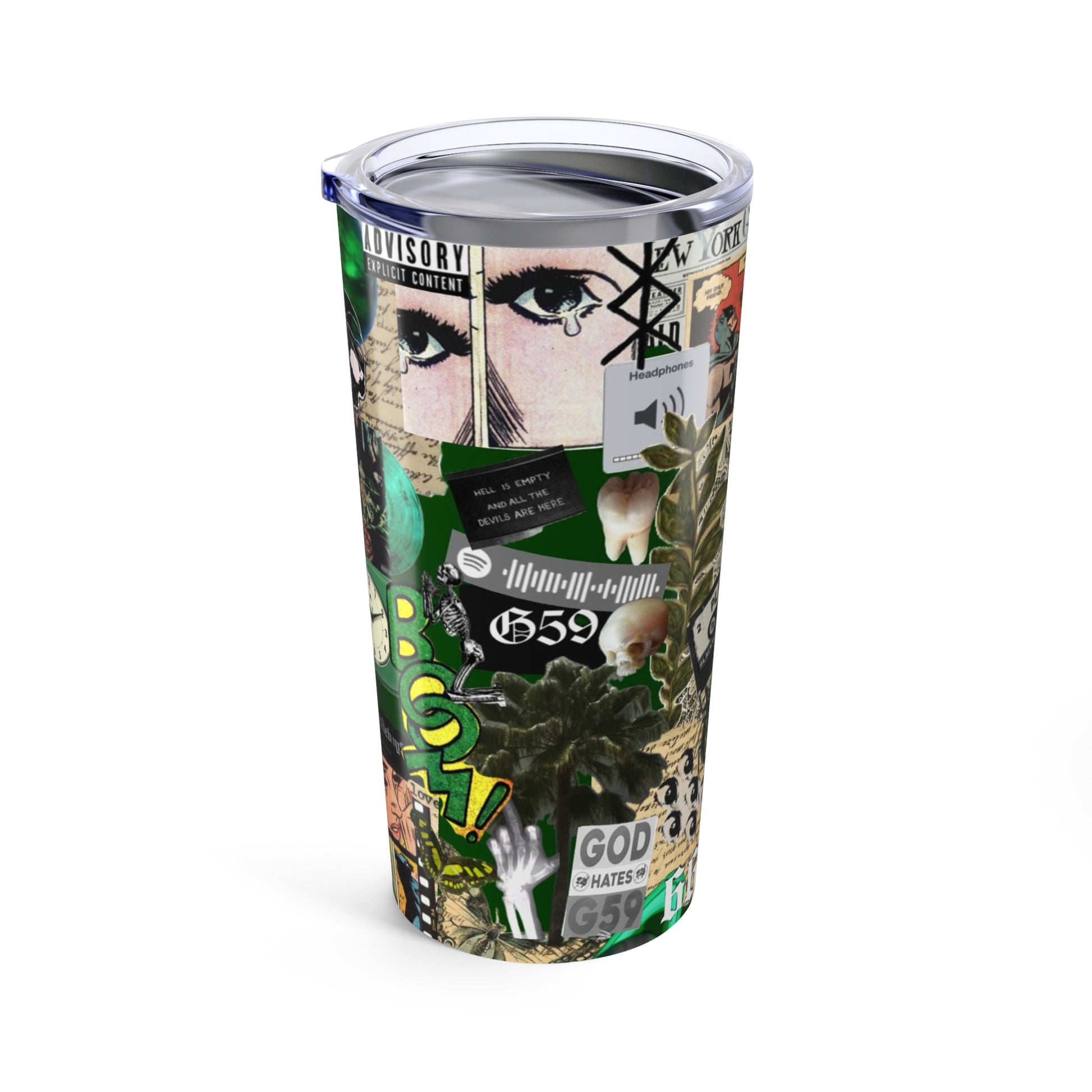 Vintage Vibes 20oz Tumbler - Retro Art Collage Drinkware