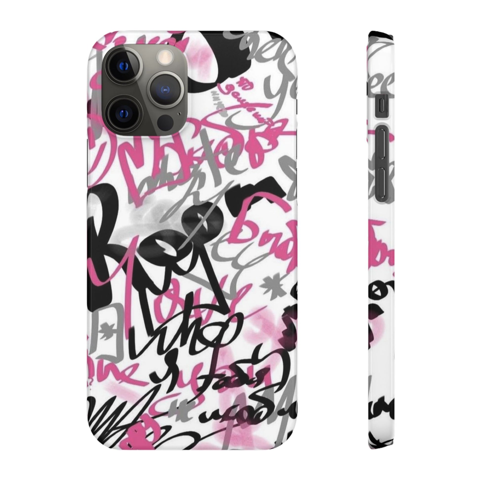 Trendy Graffiti Snap Cases for iPhone - Stylish Protection with Vibrant Art