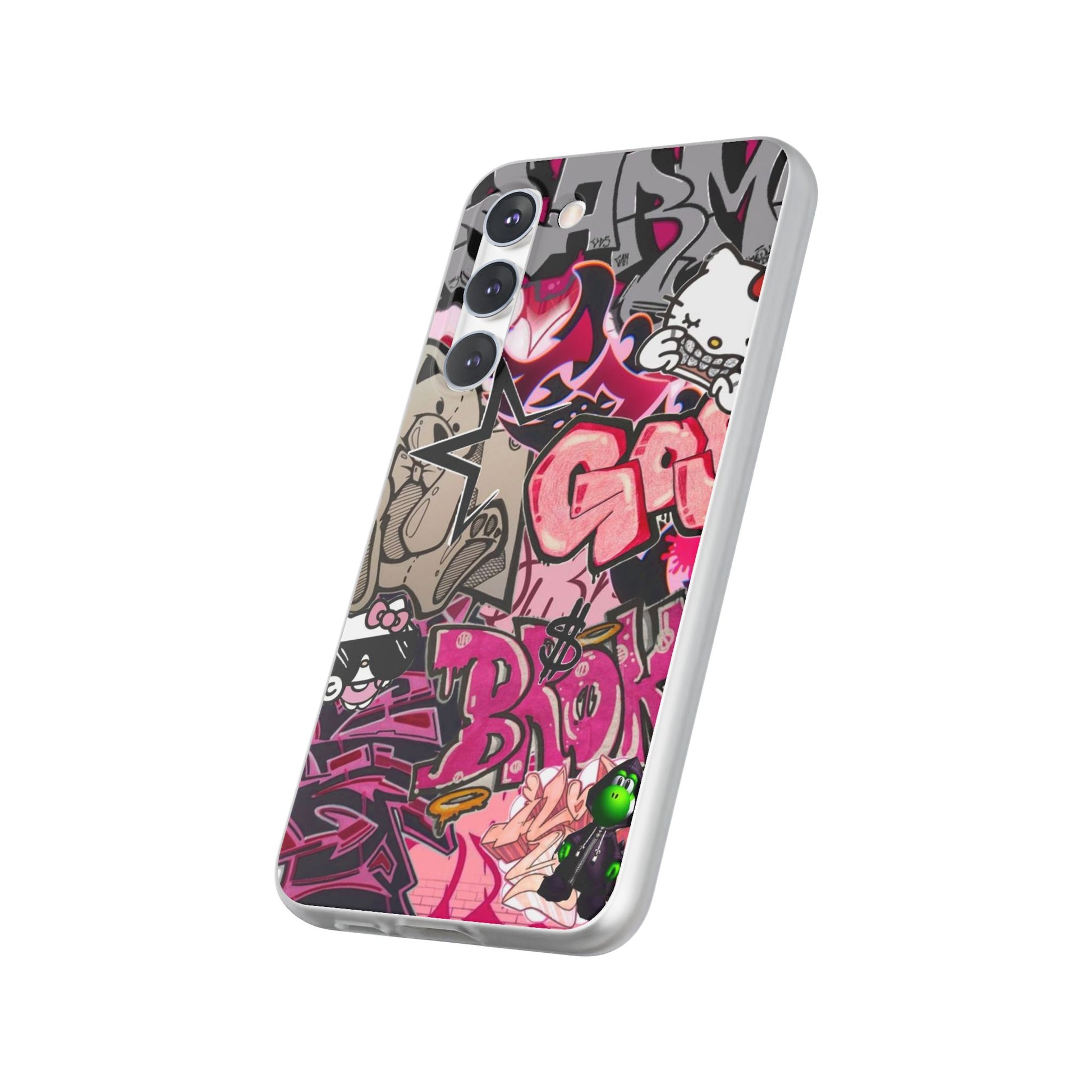 Urban Graffiti Flexi Cases - Colorful Street Art Phone Cover for Trendsetters