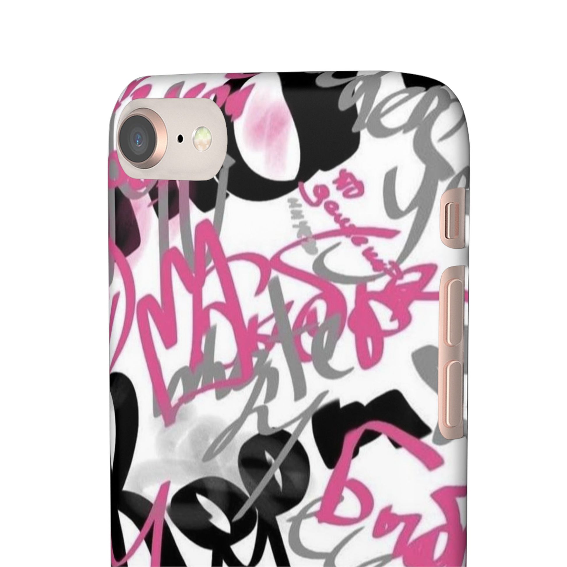 Trendy Graffiti Snap Cases for iPhone - Stylish Protection with Vibrant Art
