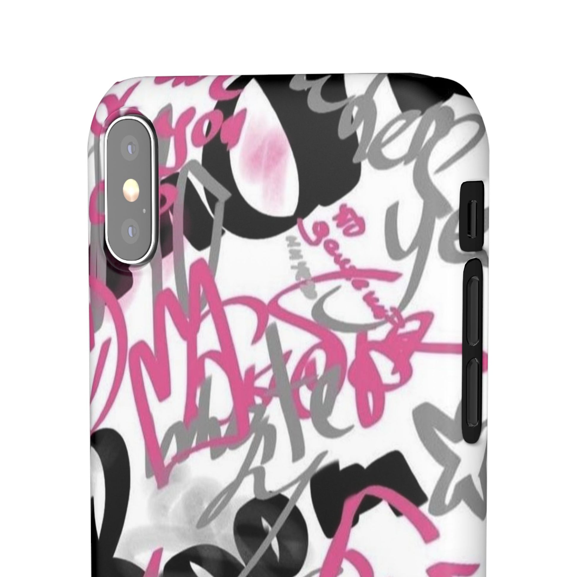 Trendy Graffiti Snap Cases for iPhone - Stylish Protection with Vibrant Art