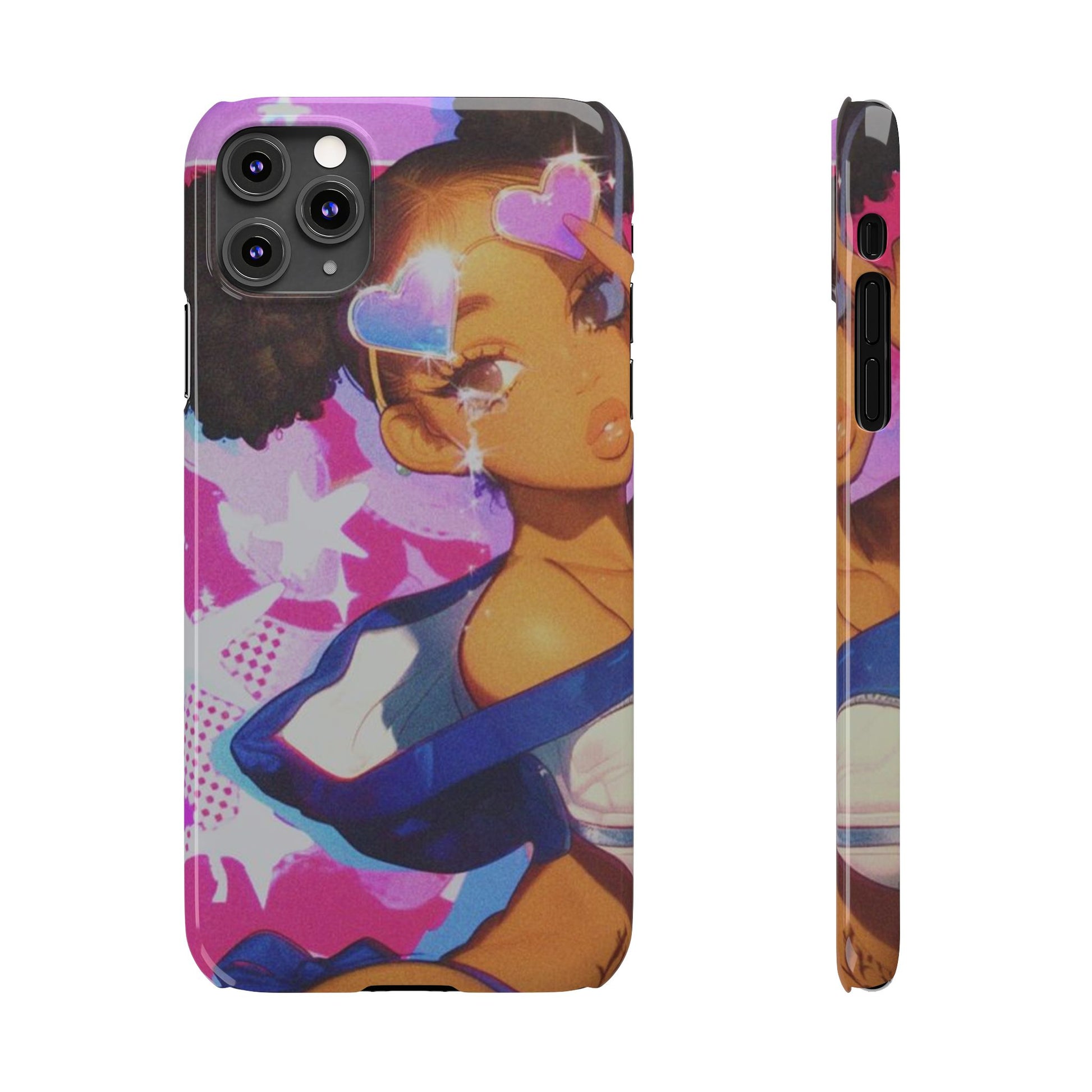 Colorful Anime Slim Phone Cases | Cute Phone Cover, Kawaii Aesthetic, Cartoon Girl, Gifts for Her, Trendy Accessory