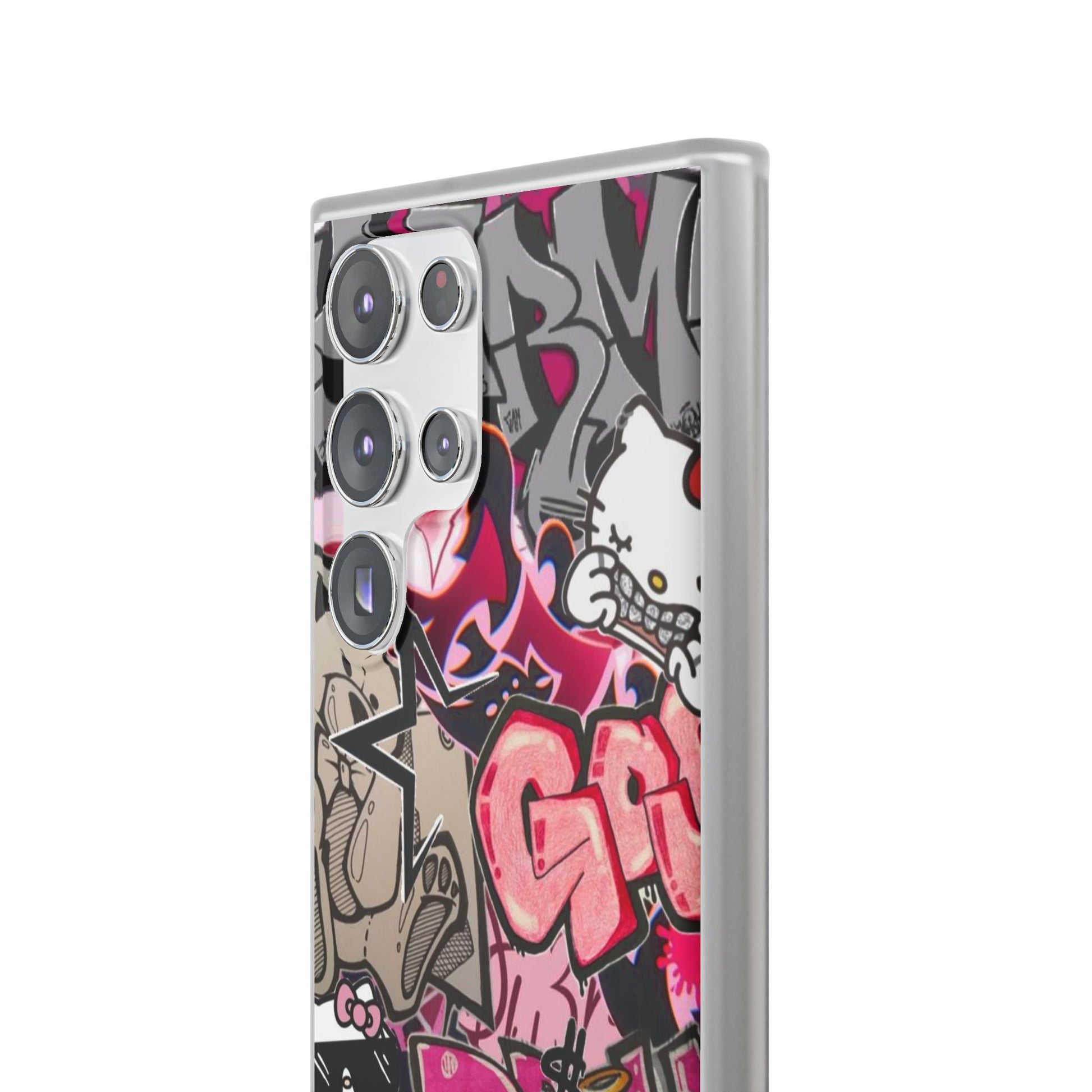 Urban Graffiti Flexi Cases - Colorful Street Art Phone Cover for Trendsetters