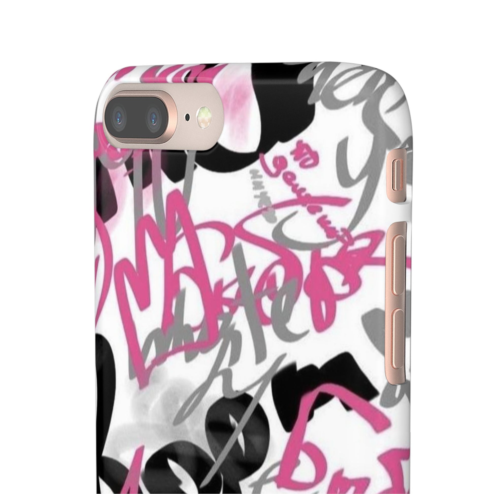 Trendy Graffiti Snap Cases for iPhone - Stylish Protection with Vibrant Art