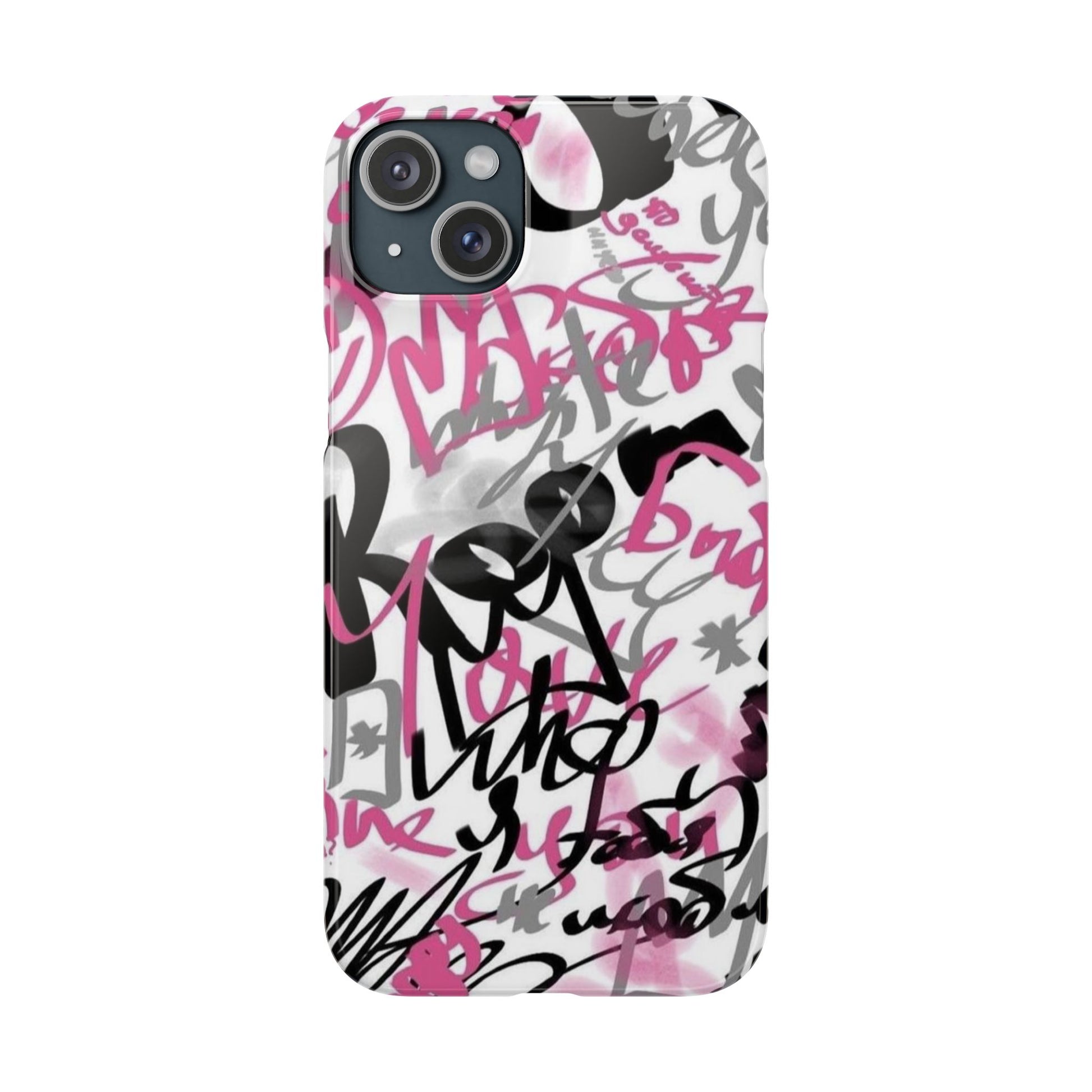 Trendy Graffiti Snap Cases for iPhone - Stylish Protection with Vibrant Art