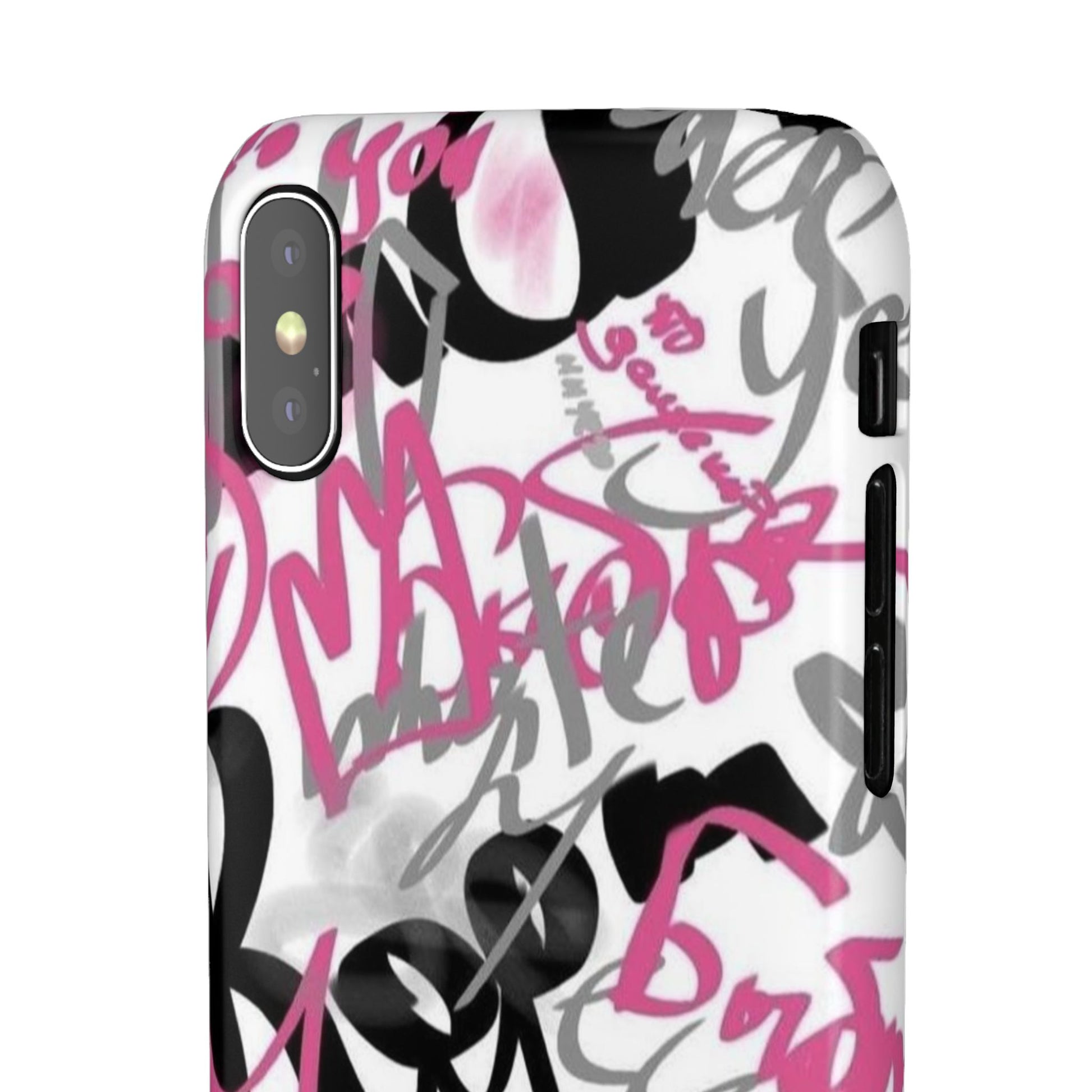 Trendy Graffiti Snap Cases for iPhone - Stylish Protection with Vibrant Art