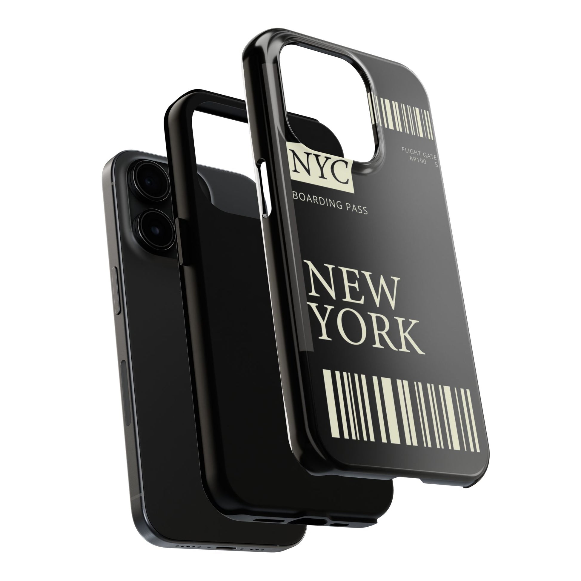 NYC Boarding Pass Phone Case – Tough Protective Cover for Travelers