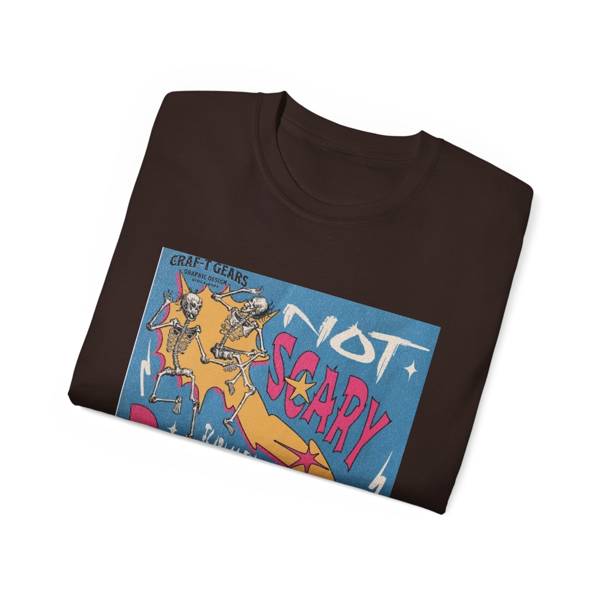 Not Scary Bones Unisex Ultra Cotton Tee - Fun Graphic T-Shirt for Halloween and Everyday Wear