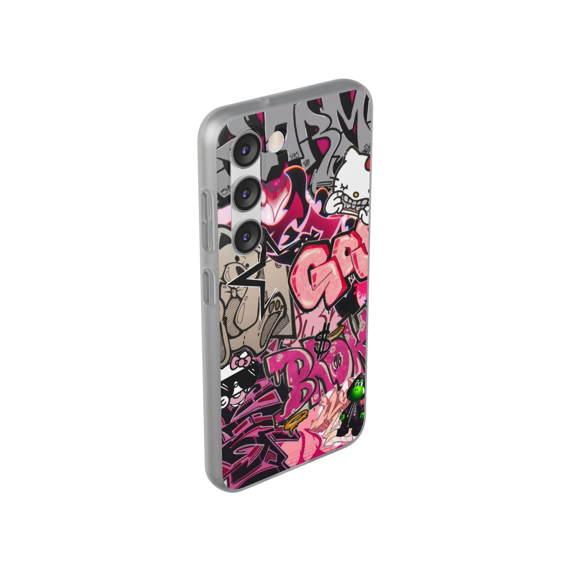 Urban Graffiti Flexi Cases - Colorful Street Art Phone Cover for Trendsetters