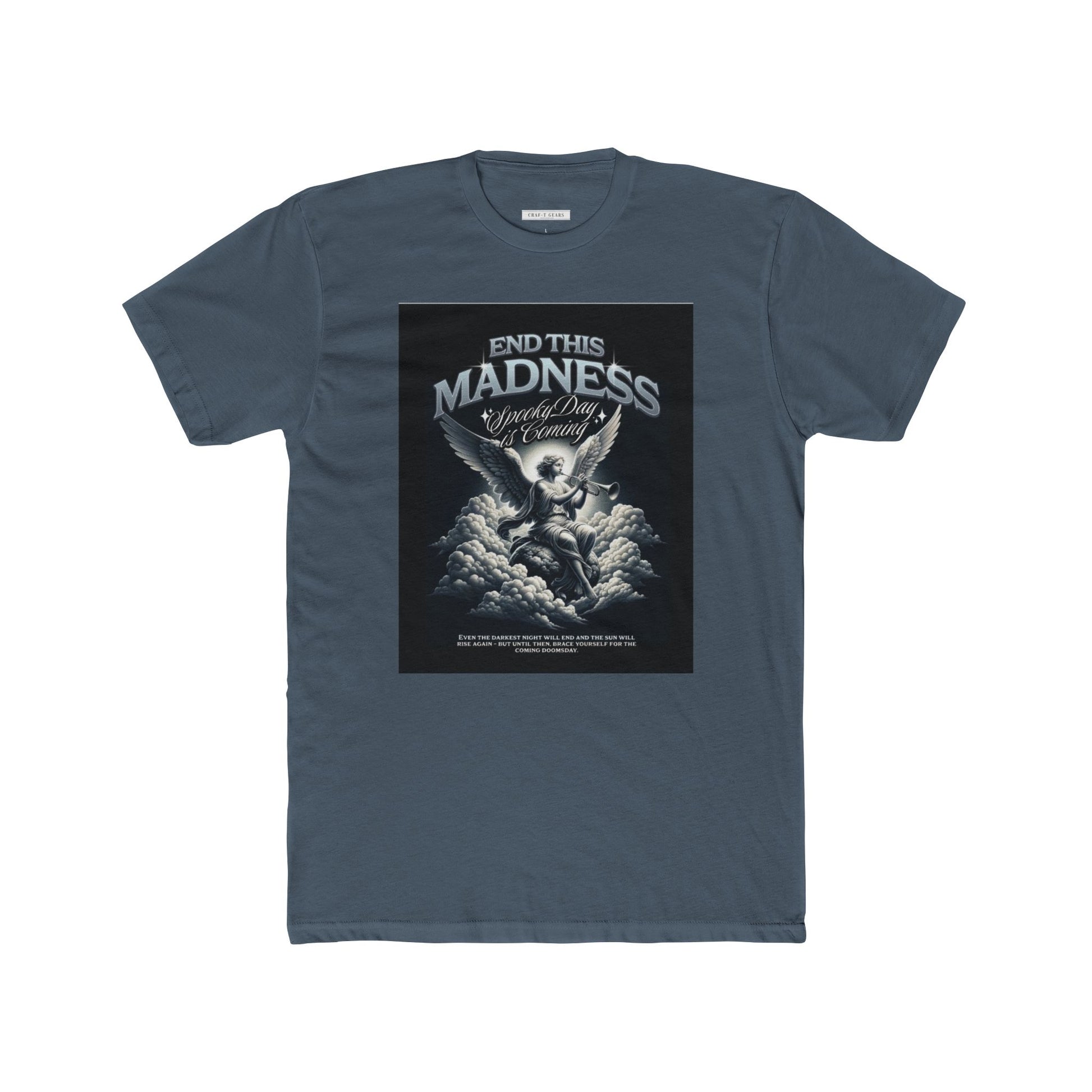 End This Madness Male Cotton Crew Tee - Graphic T-Shirt for Casual Wear