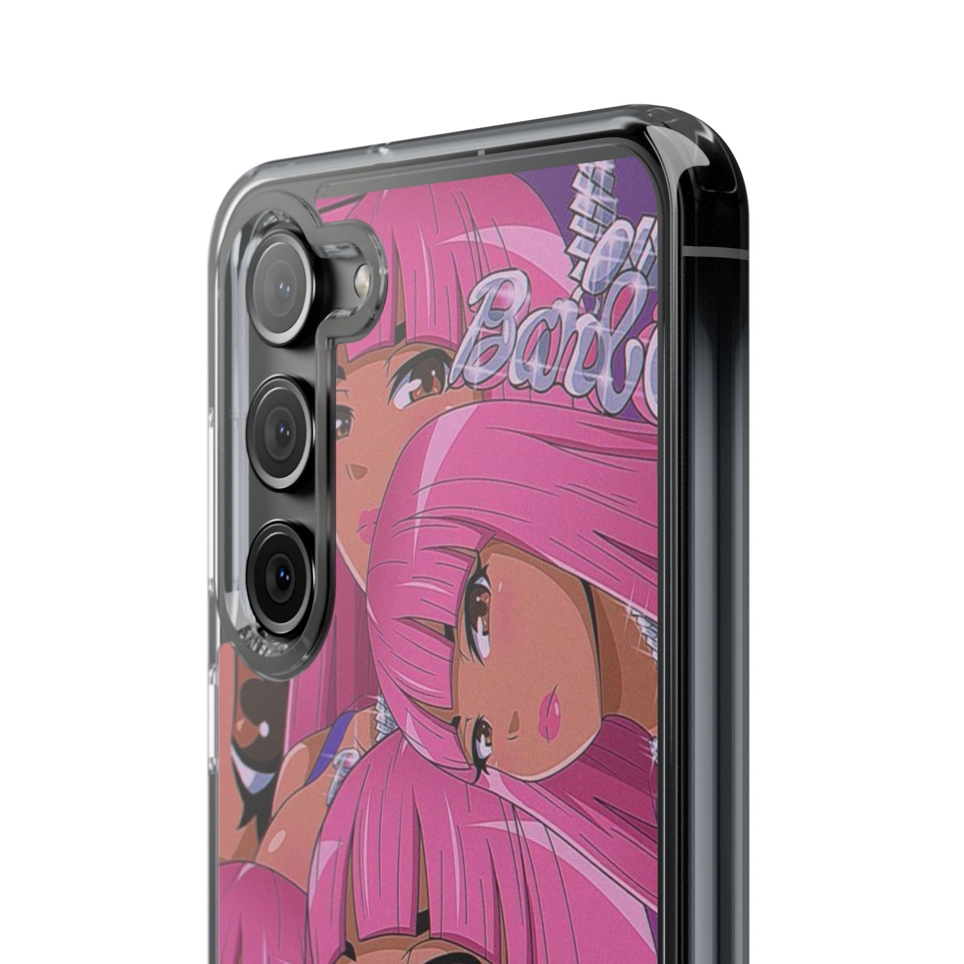 Barbie-Inspired Clear Phone Case - Trendy Protective Cover for Fashion Lovers