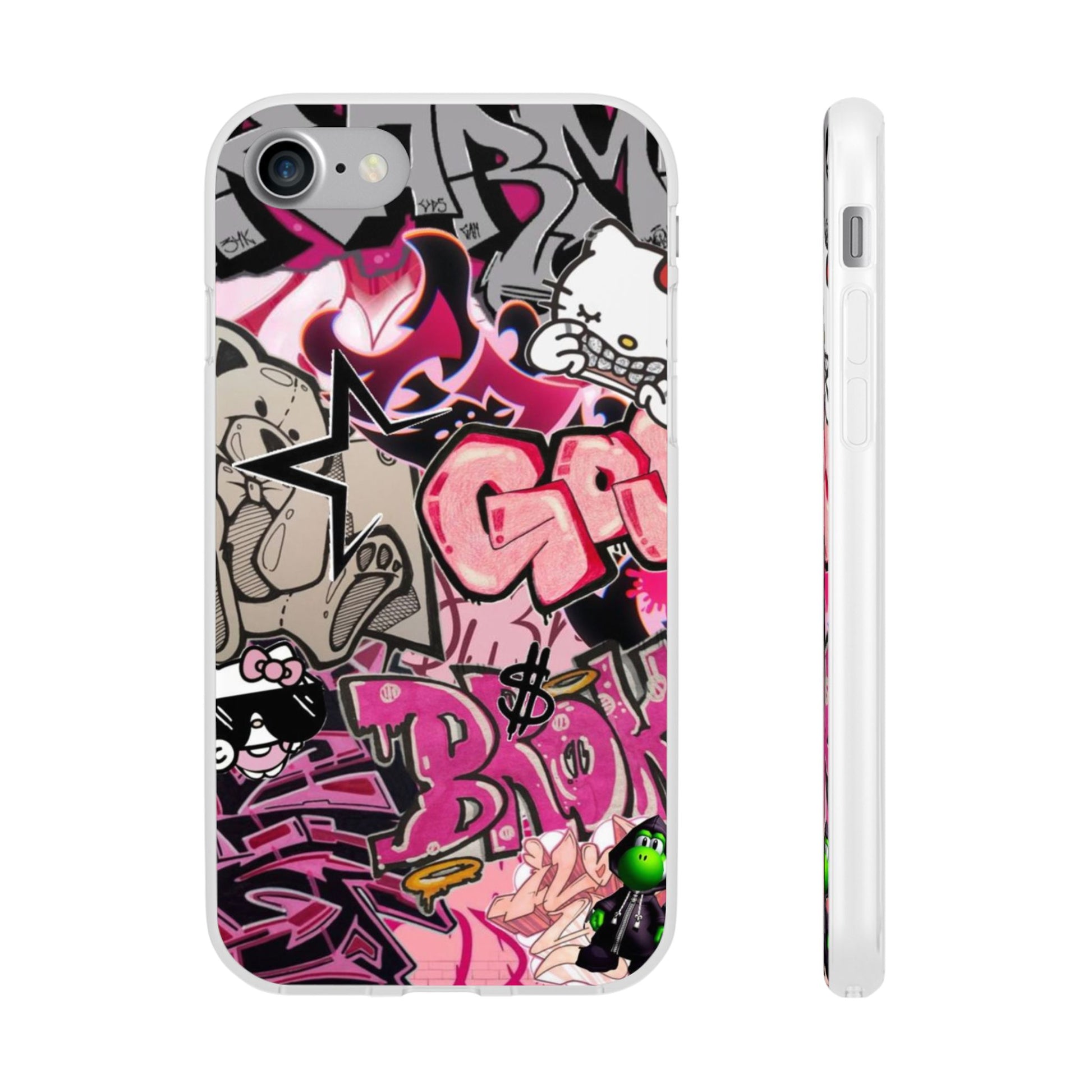 Urban Graffiti Flexi Cases - Colorful Street Art Phone Cover for Trendsetters