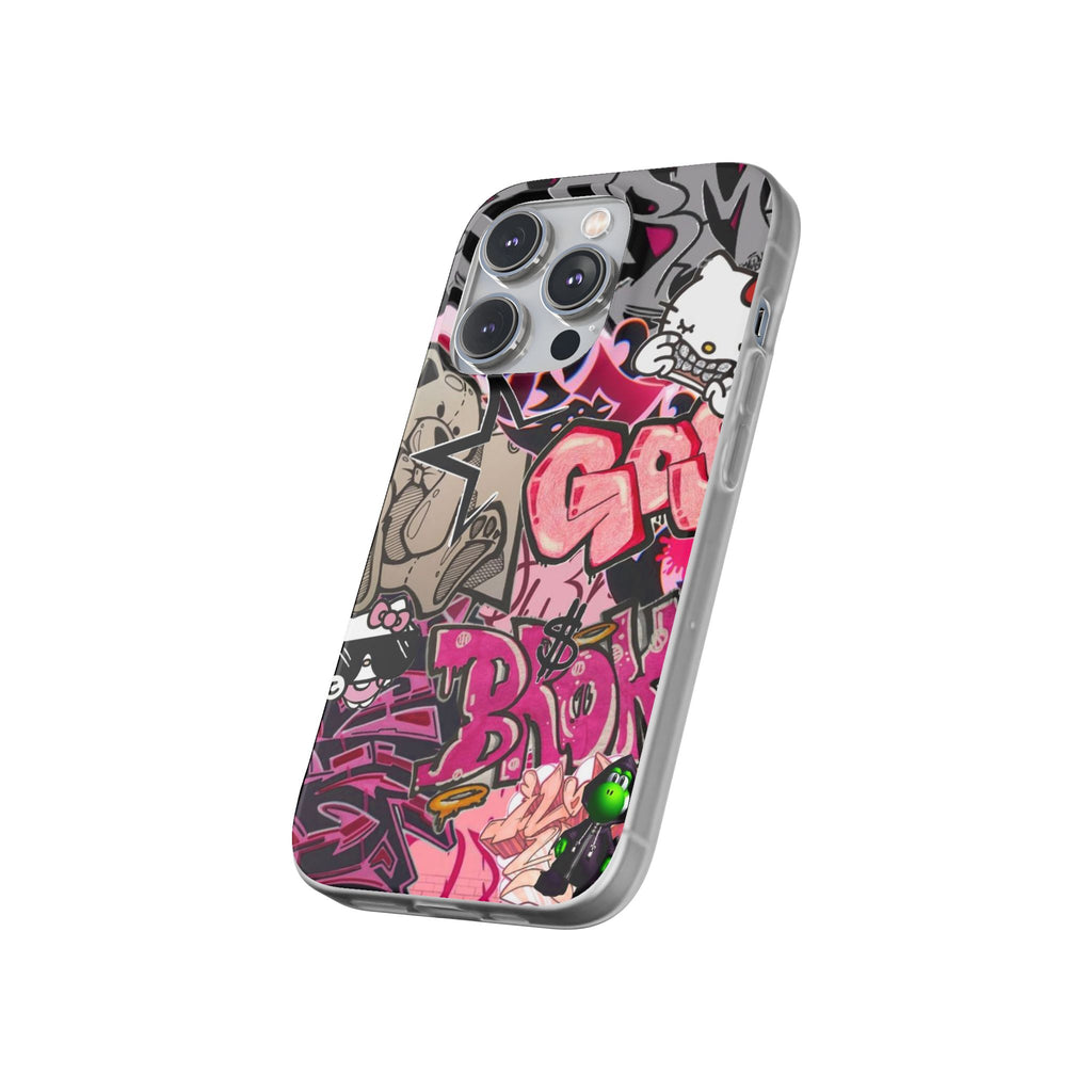 Urban Graffiti Flexi Cases - Colorful Street Art Phone Cover for Trendsetters