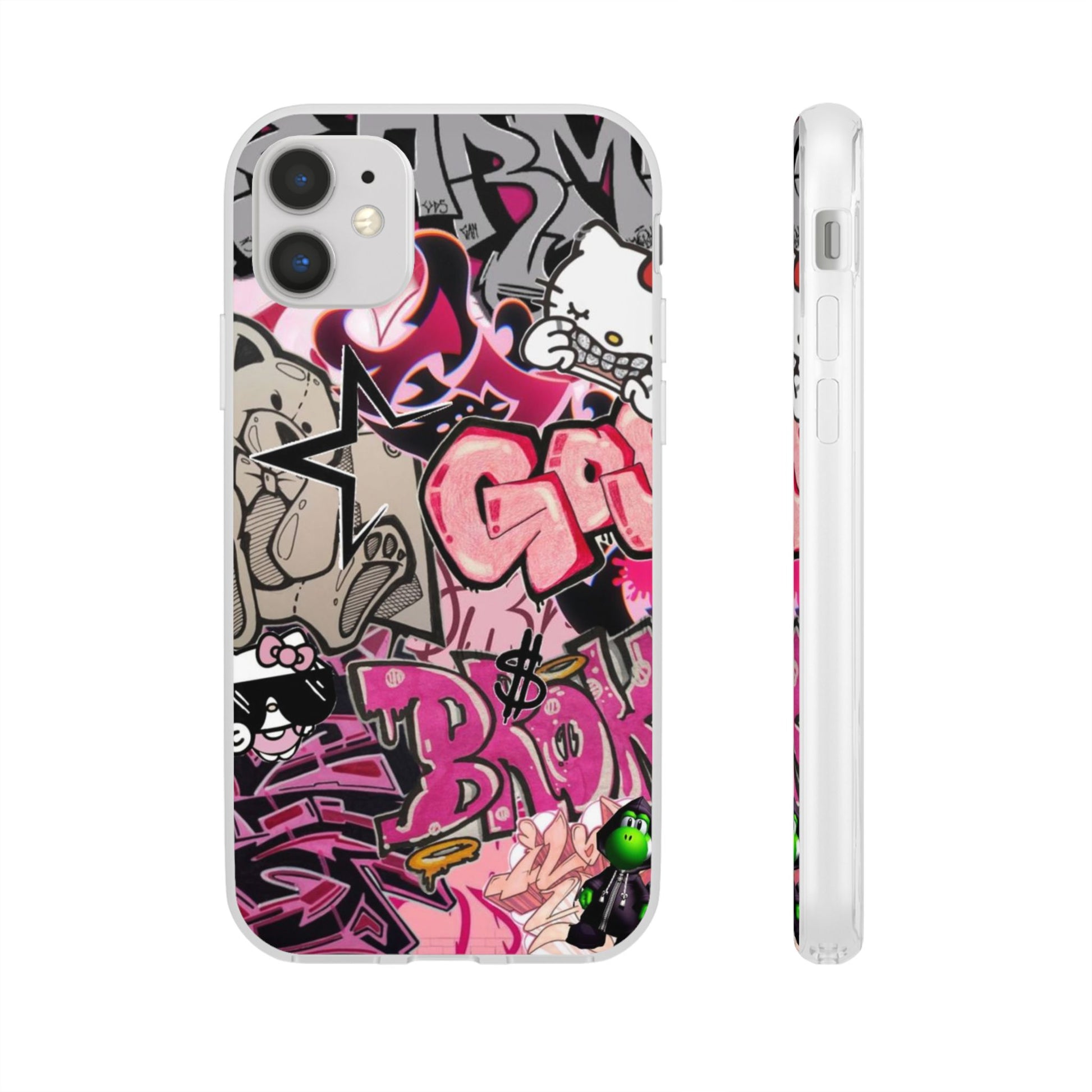 Urban Graffiti Flexi Cases - Colorful Street Art Phone Cover for Trendsetters