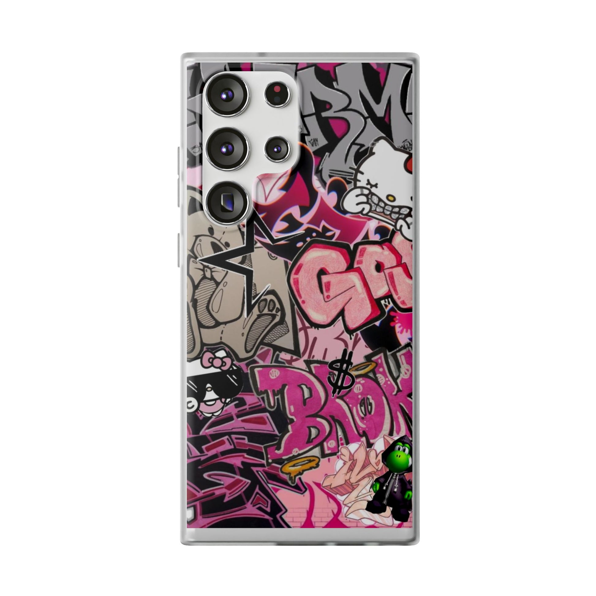 Urban Graffiti Flexi Cases - Colorful Street Art Phone Cover for Trendsetters