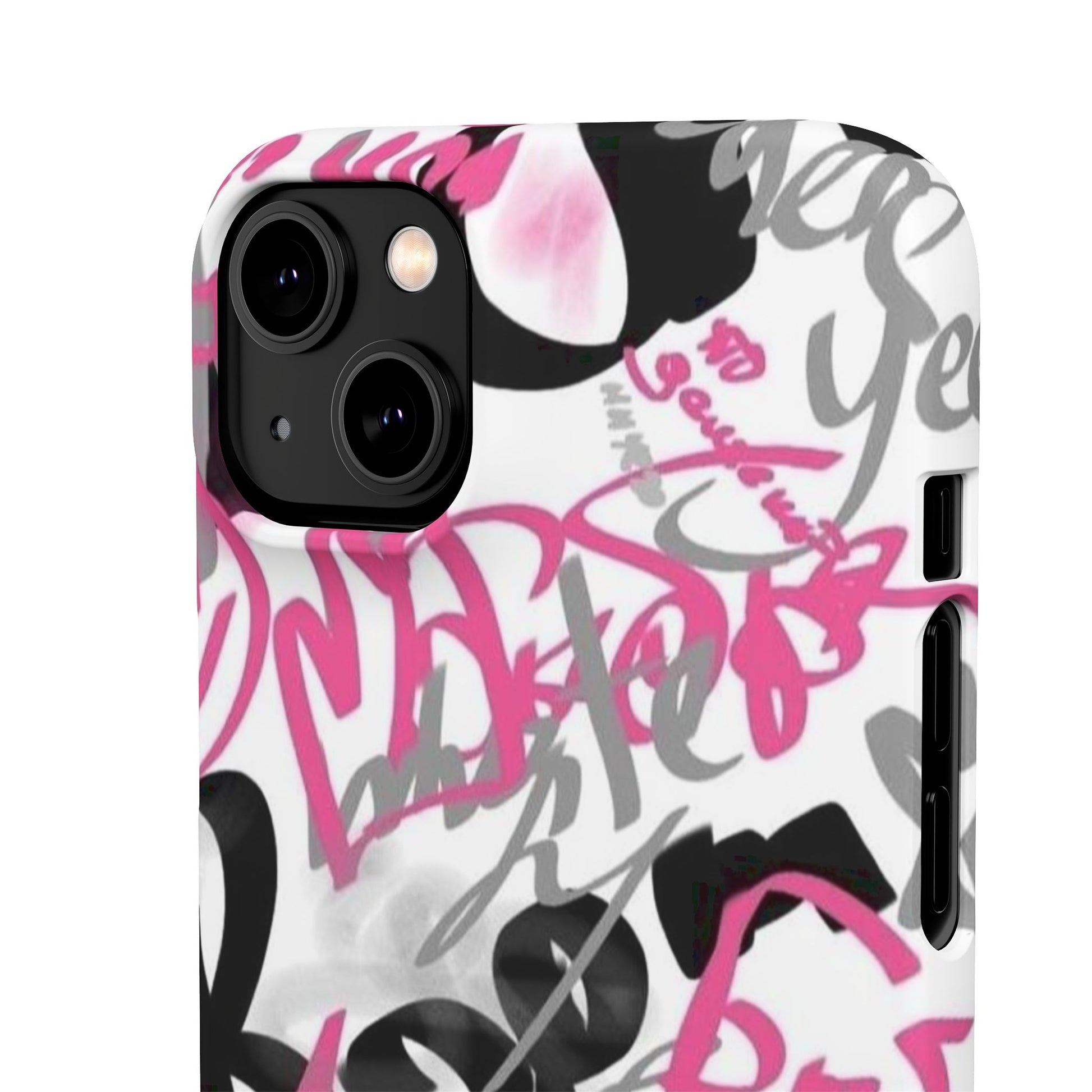 Trendy Graffiti Snap Cases for iPhone - Stylish Protection with Vibrant Art