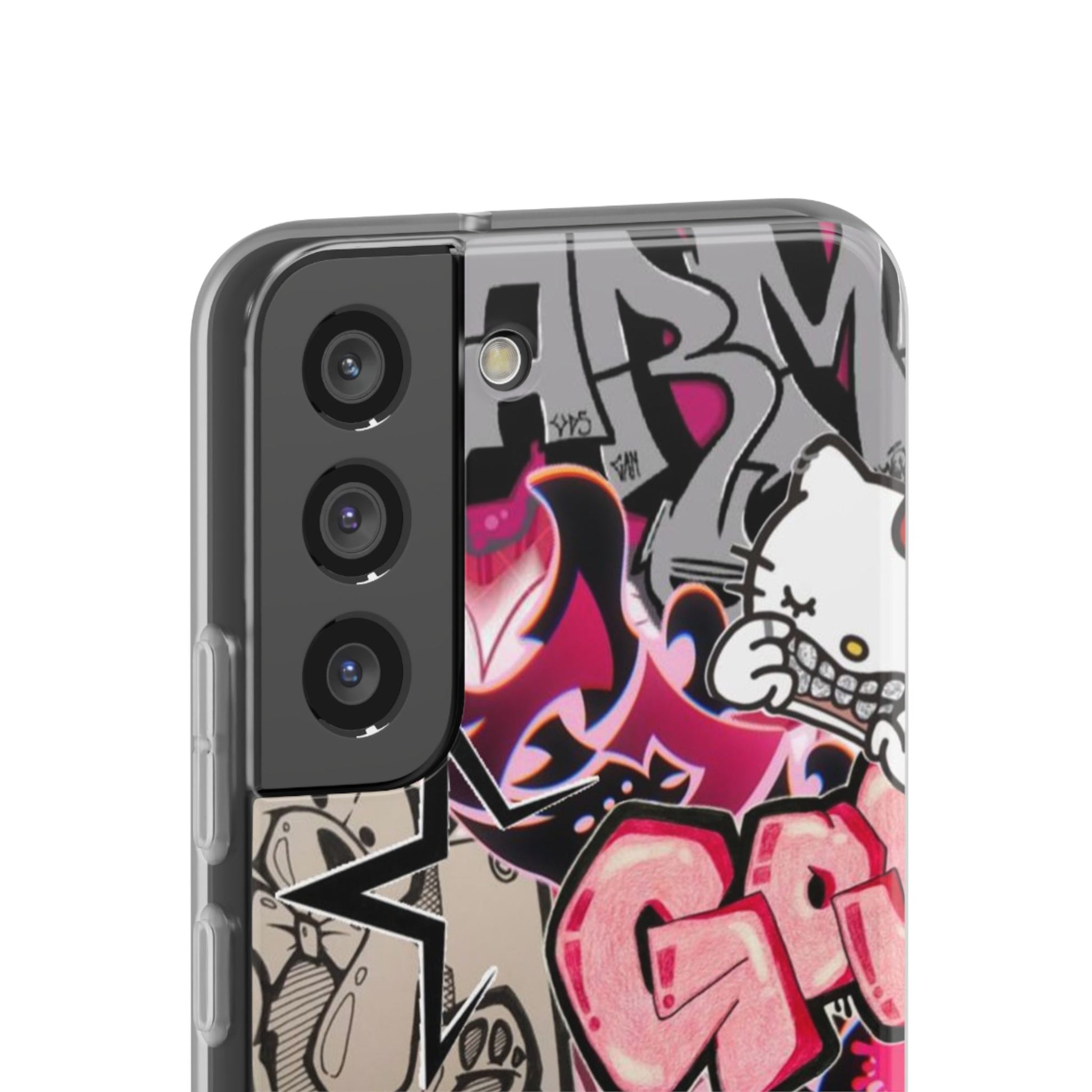 Urban Graffiti Flexi Cases - Colorful Street Art Phone Cover for Trendsetters
