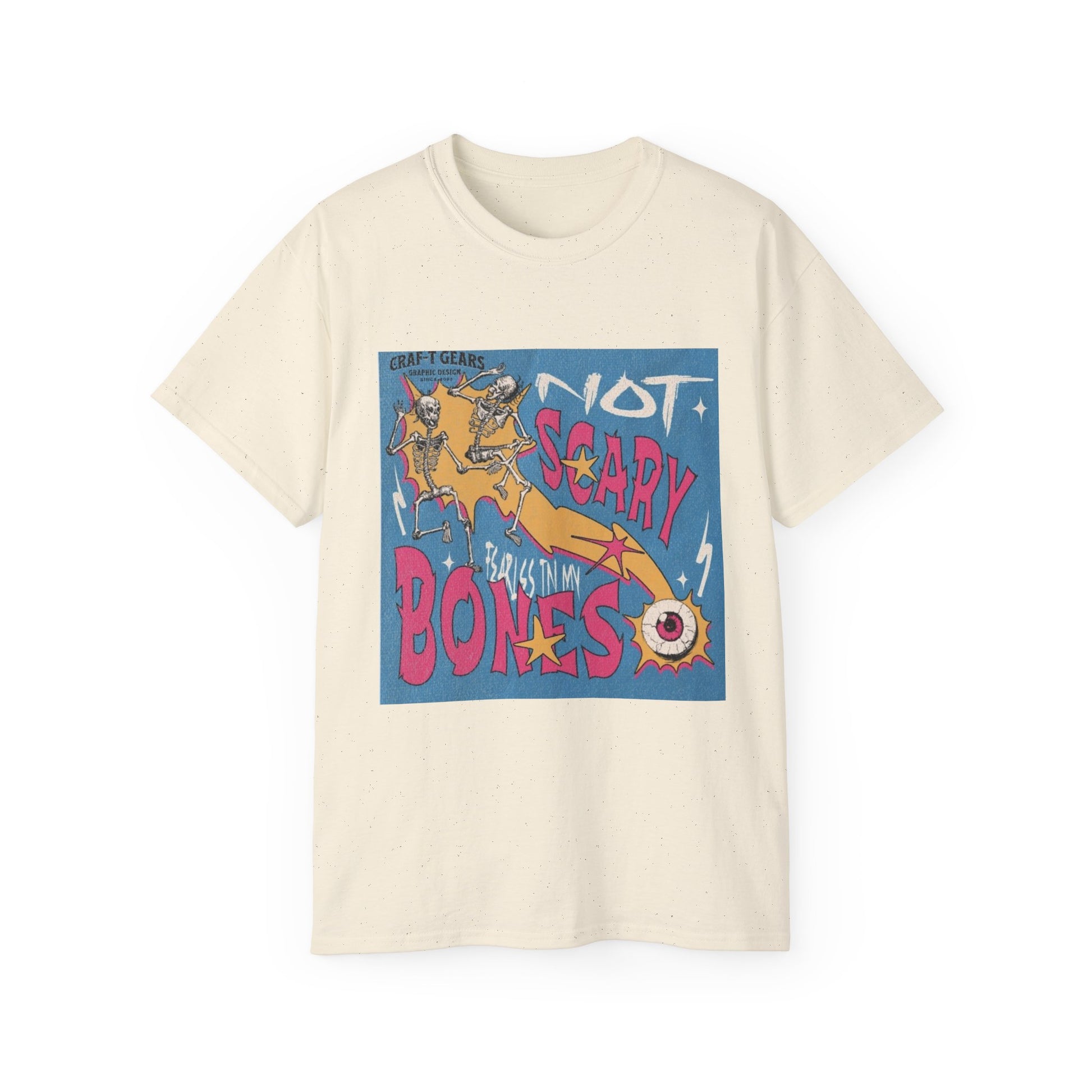Not Scary Bones Unisex Ultra Cotton Tee - Fun Graphic T-Shirt for Halloween and Everyday Wear