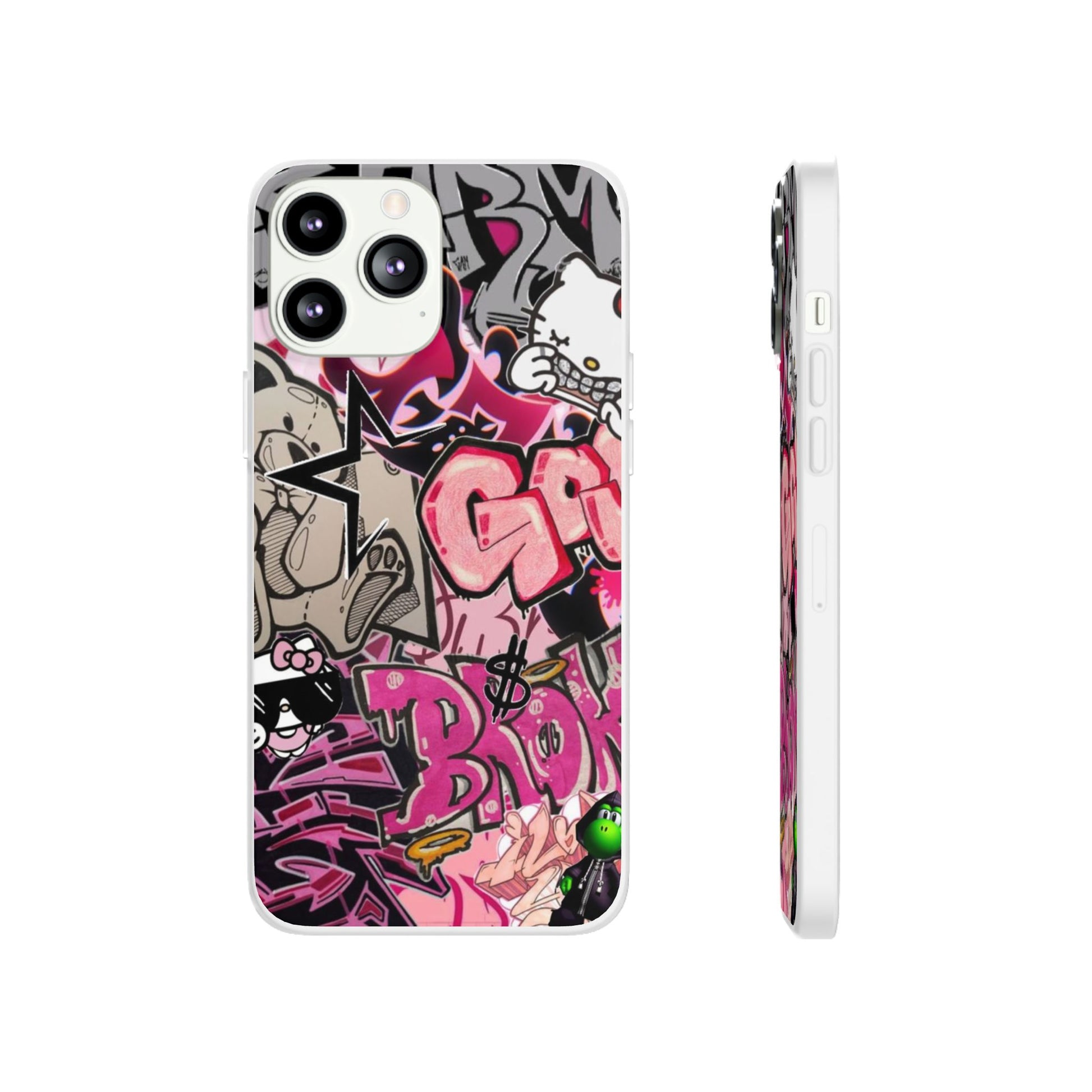 Urban Graffiti Flexi Cases - Colorful Street Art Phone Cover for Trendsetters