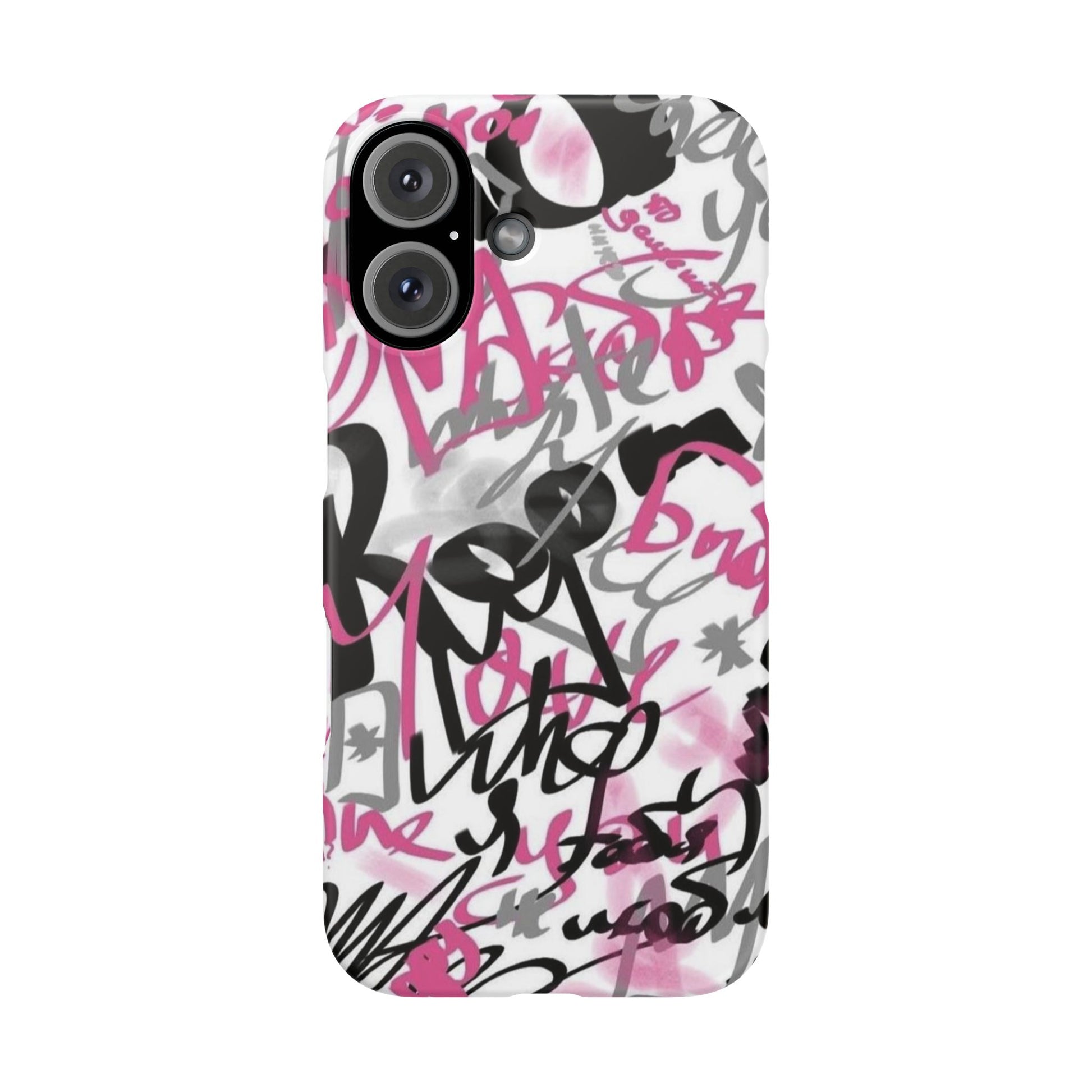 Trendy Graffiti Snap Cases for iPhone - Stylish Protection with Vibrant Art