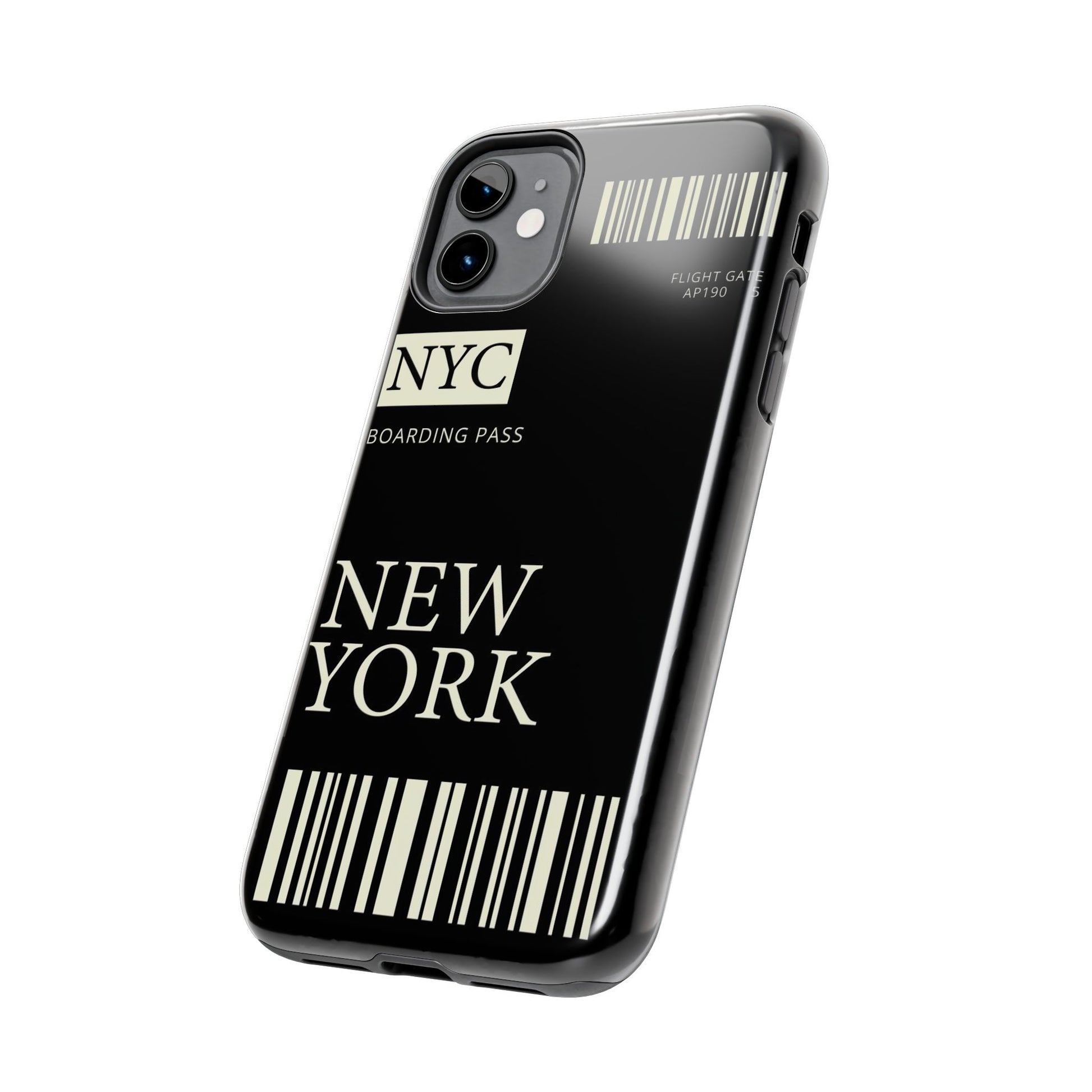 NYC Boarding Pass Phone Case – Tough Protective Cover for Travelers