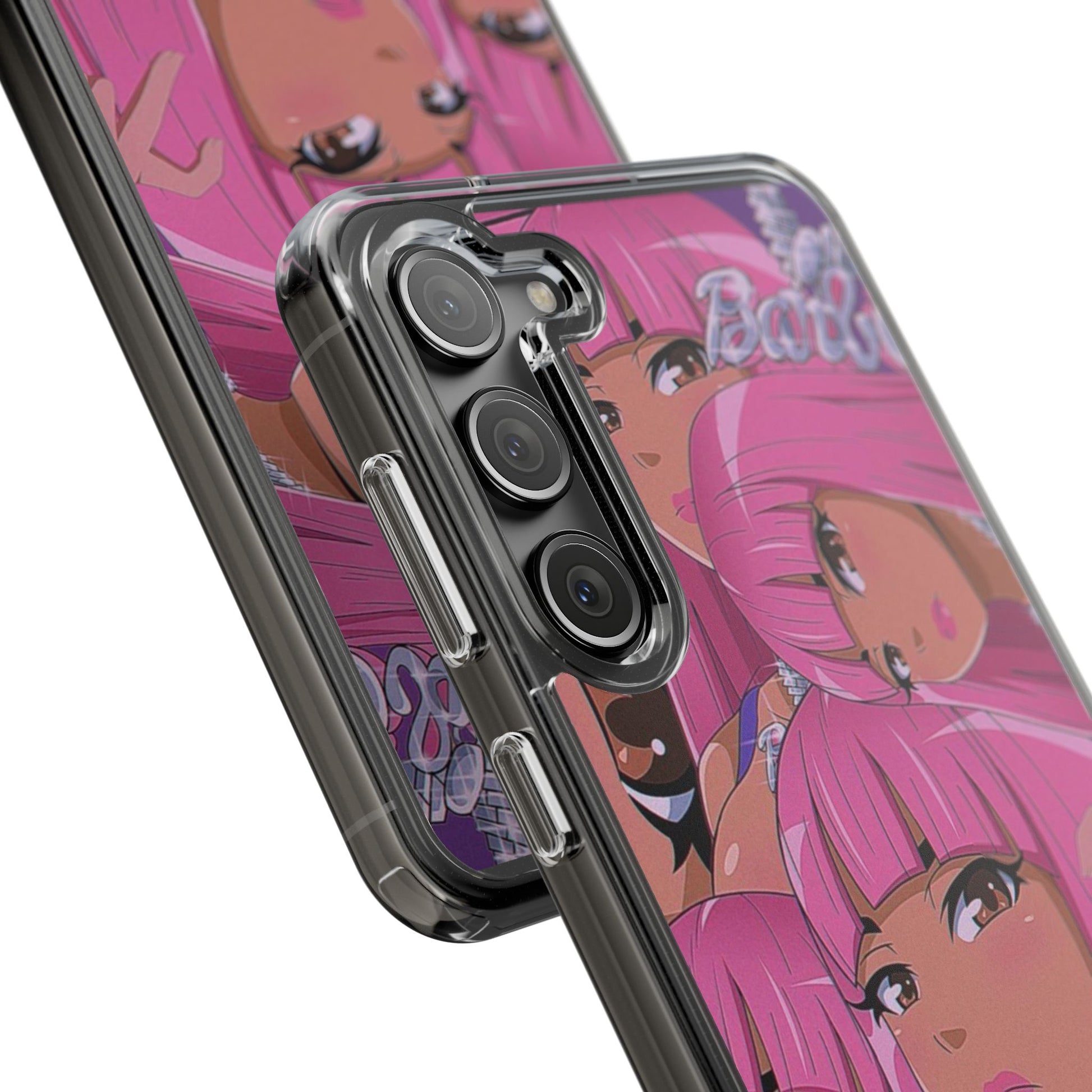 Barbie-Inspired Clear Phone Case - Trendy Protective Cover for Fashion Lovers