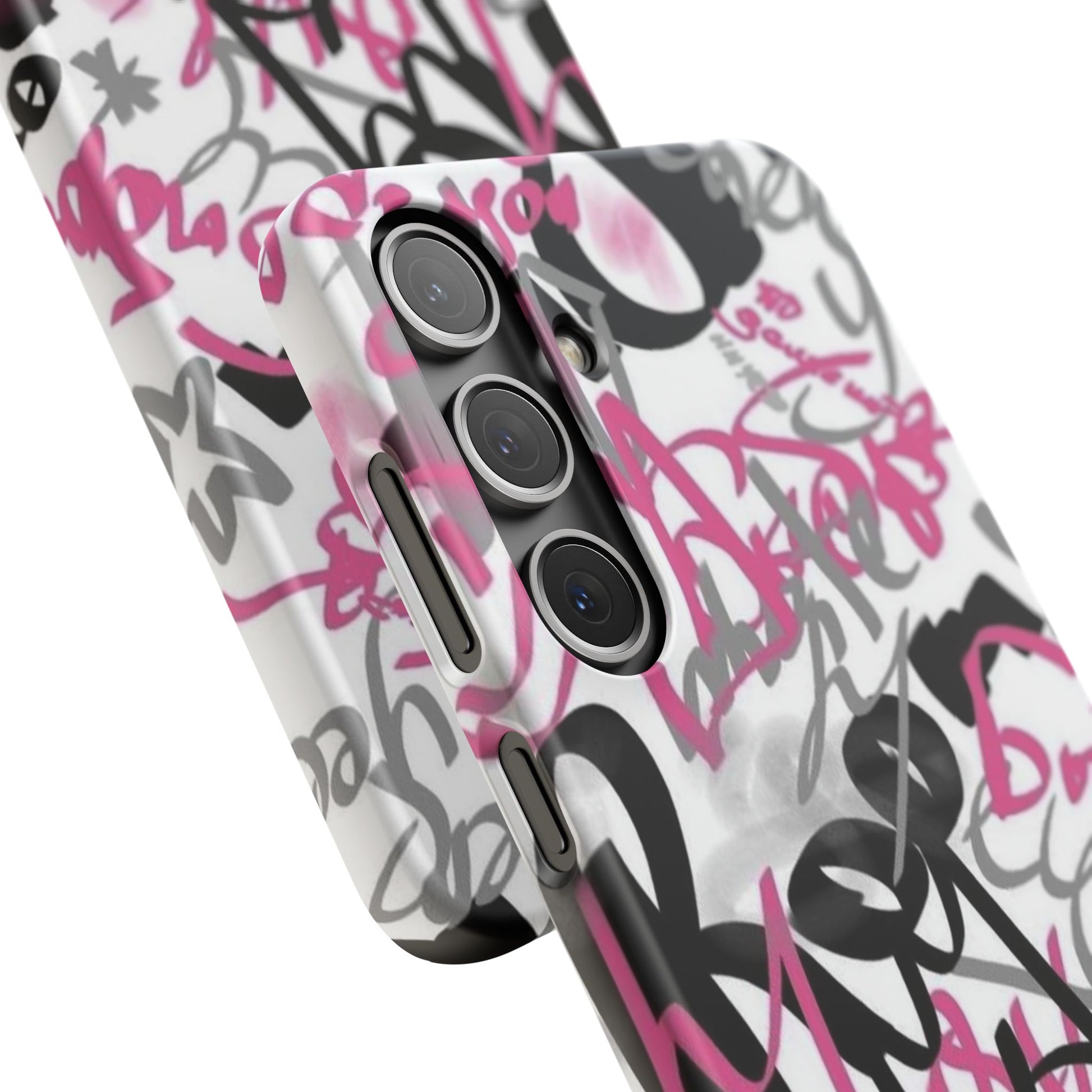 Trendy Graffiti Snap Cases for iPhone - Stylish Protection with Vibrant Art