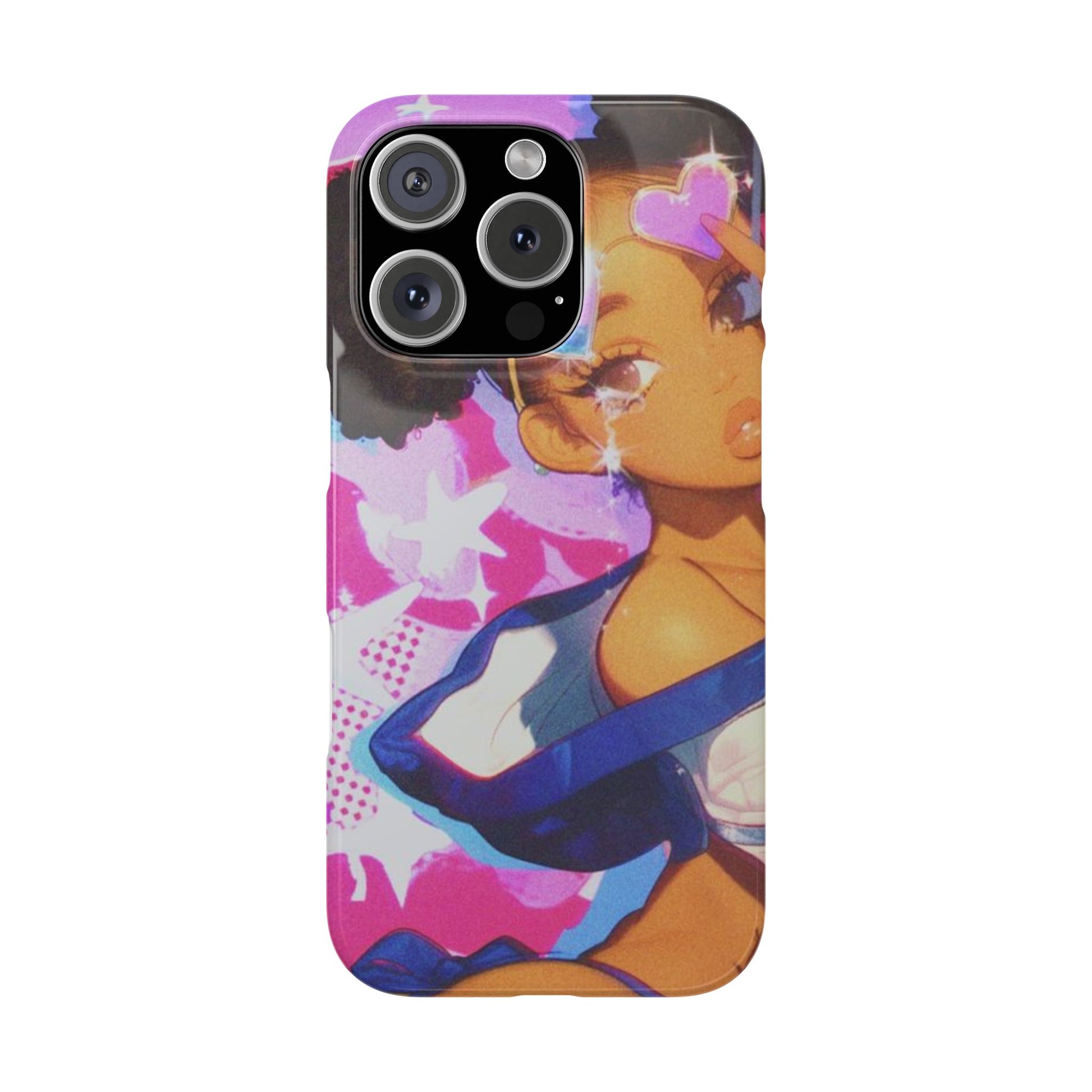 Colorful Anime Slim Phone Cases | Cute Phone Cover, Kawaii Aesthetic, Cartoon Girl, Gifts for Her, Trendy Accessory