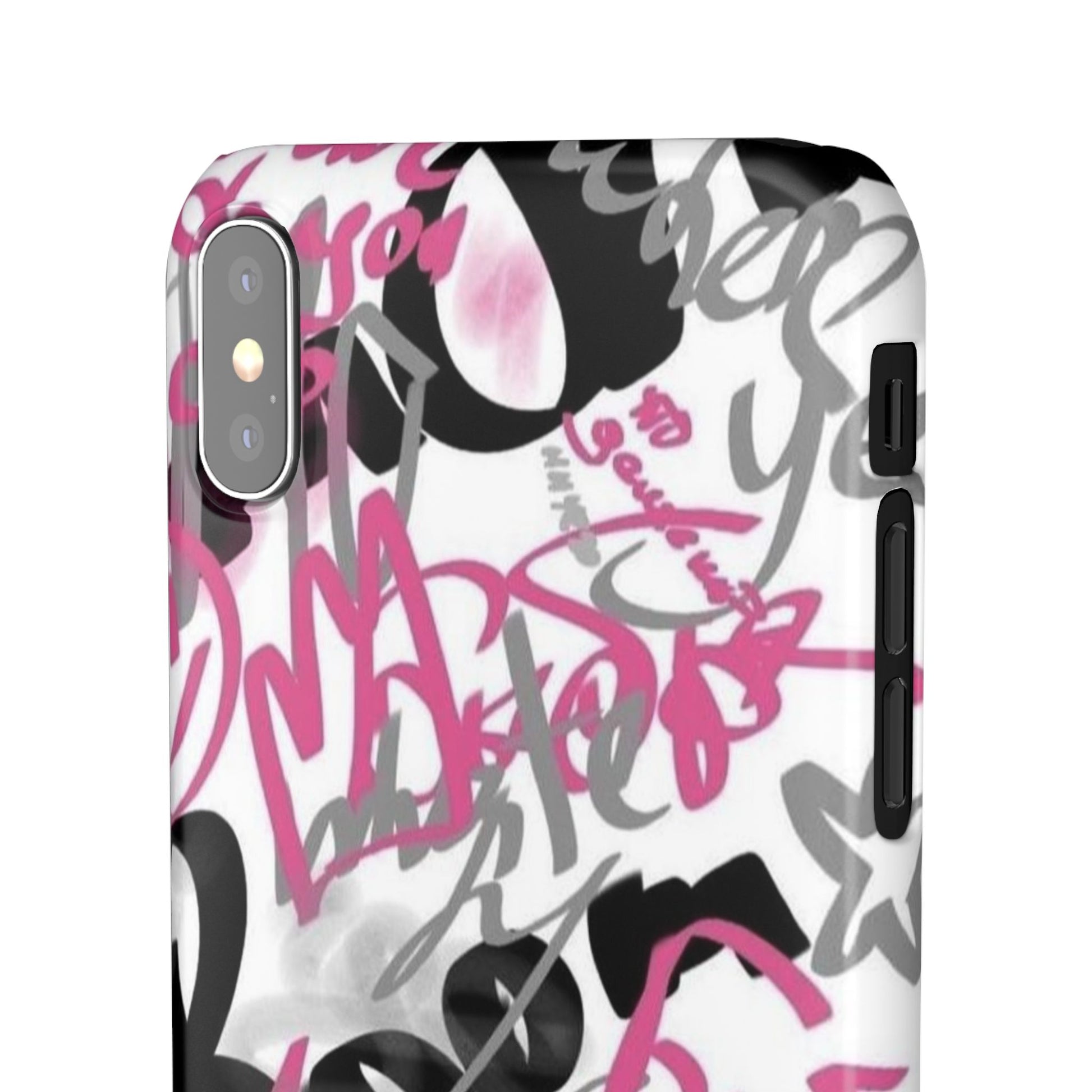 Trendy Graffiti Snap Cases for iPhone - Stylish Protection with Vibrant Art
