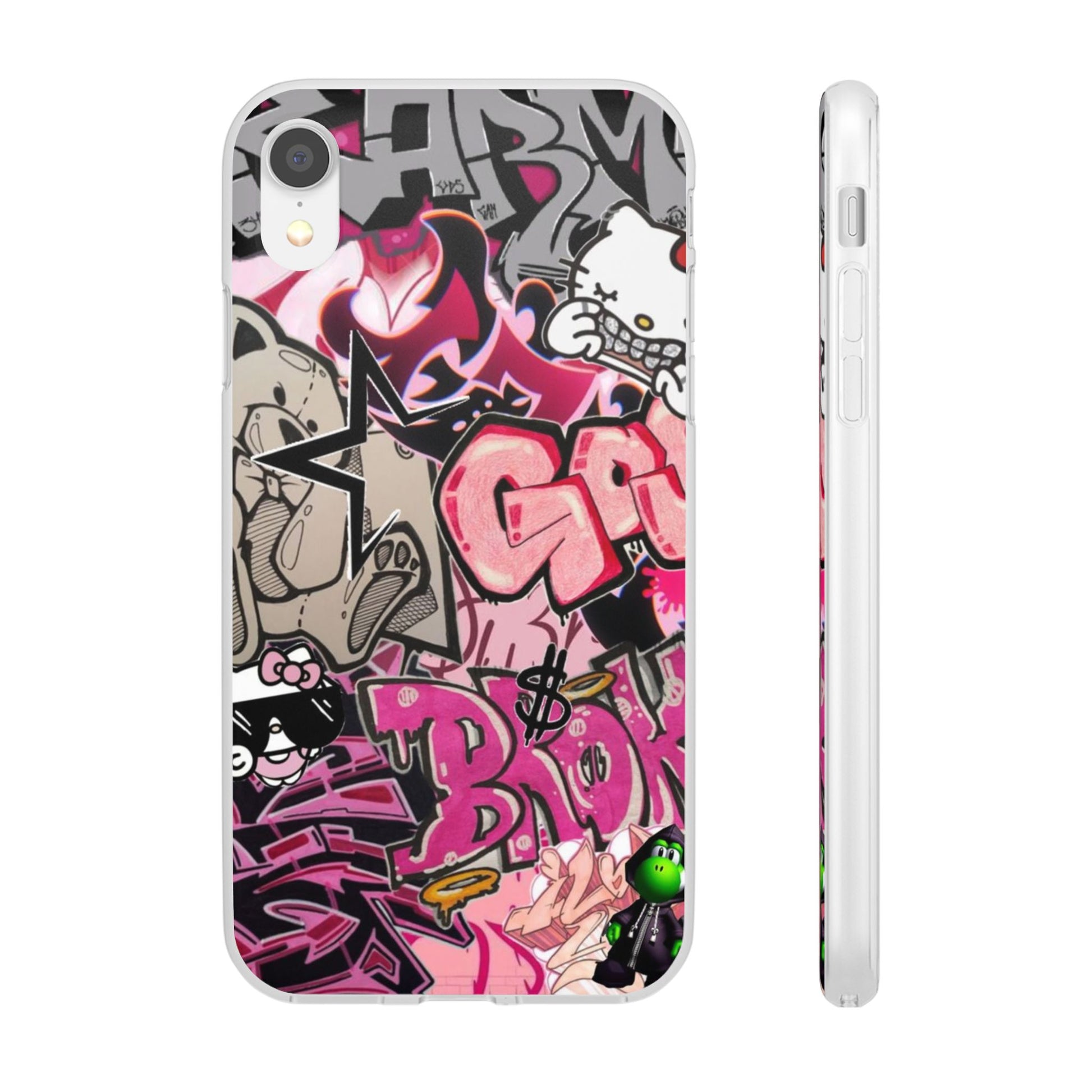 Urban Graffiti Flexi Cases - Colorful Street Art Phone Cover for Trendsetters
