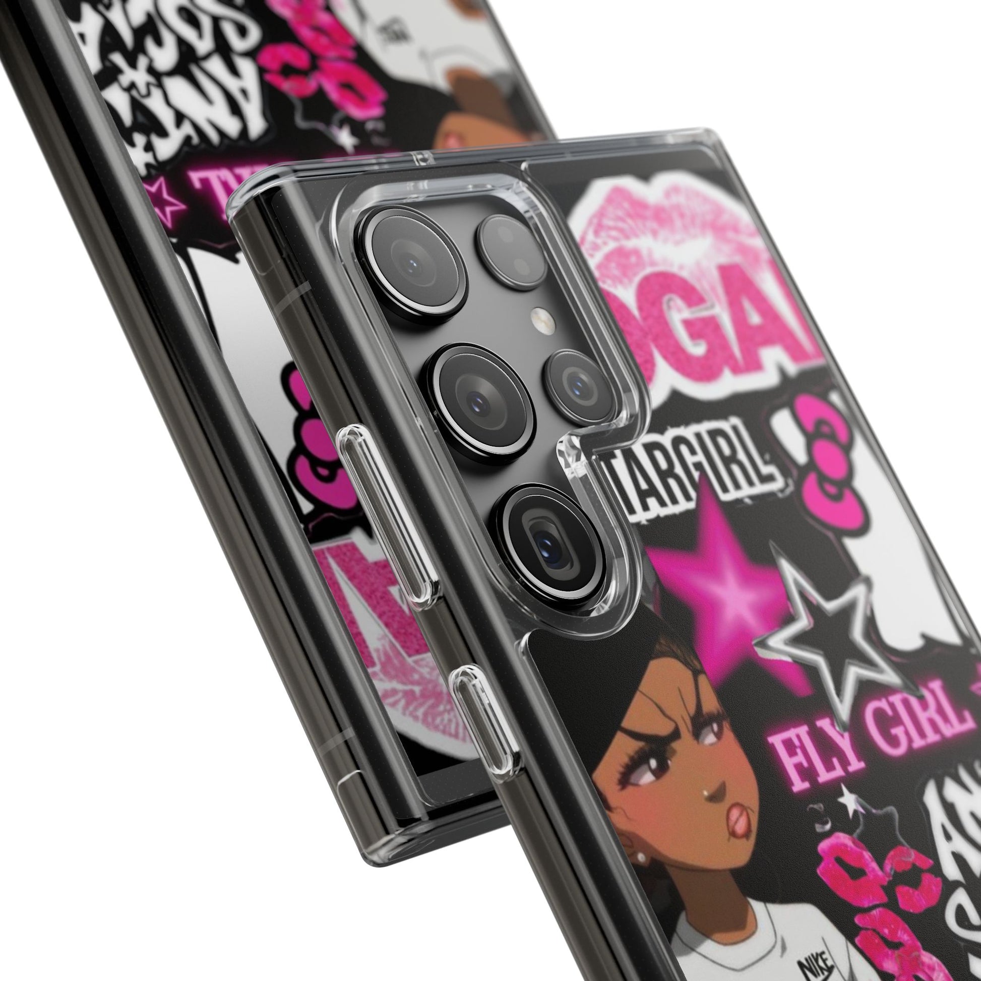 Trendy Clear Phone Case - Bold & Playful Design for Style Lovers