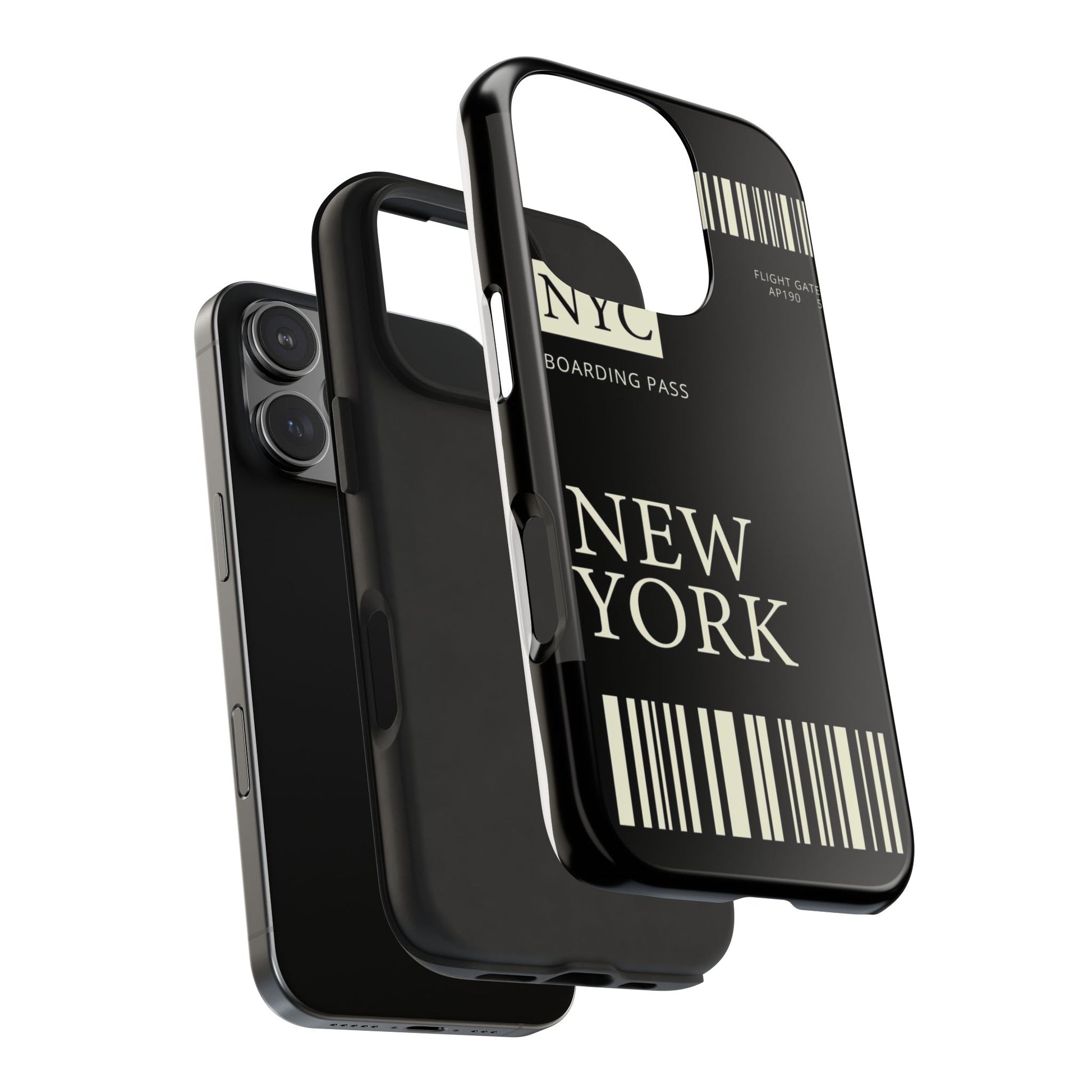 NYC Boarding Pass Phone Case – Tough Protective Cover for Travelers