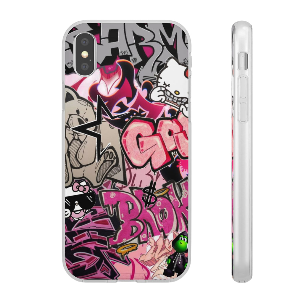 Urban Graffiti Flexi Cases - Colorful Street Art Phone Cover for Trendsetters