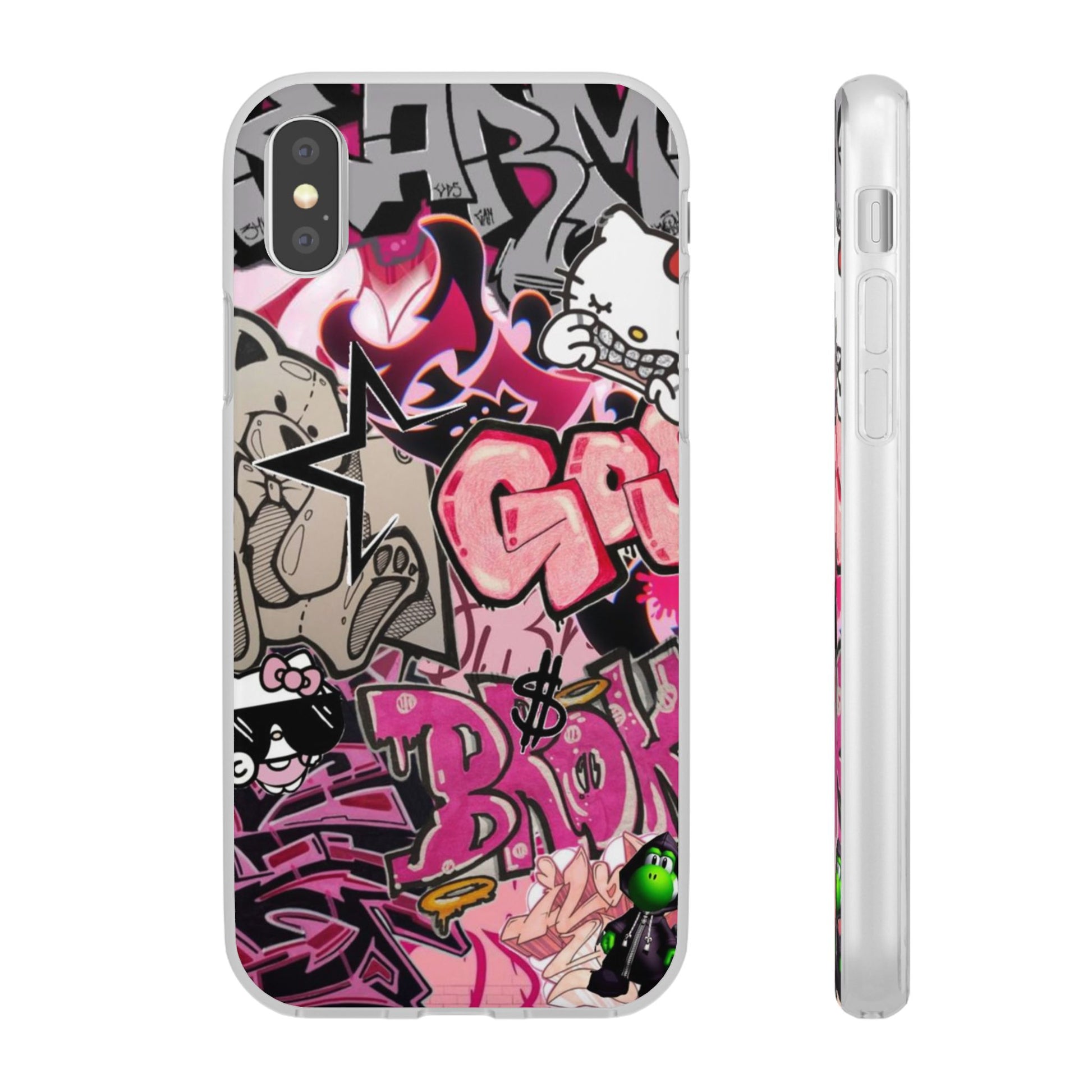 Urban Graffiti Flexi Cases - Colorful Street Art Phone Cover for Trendsetters