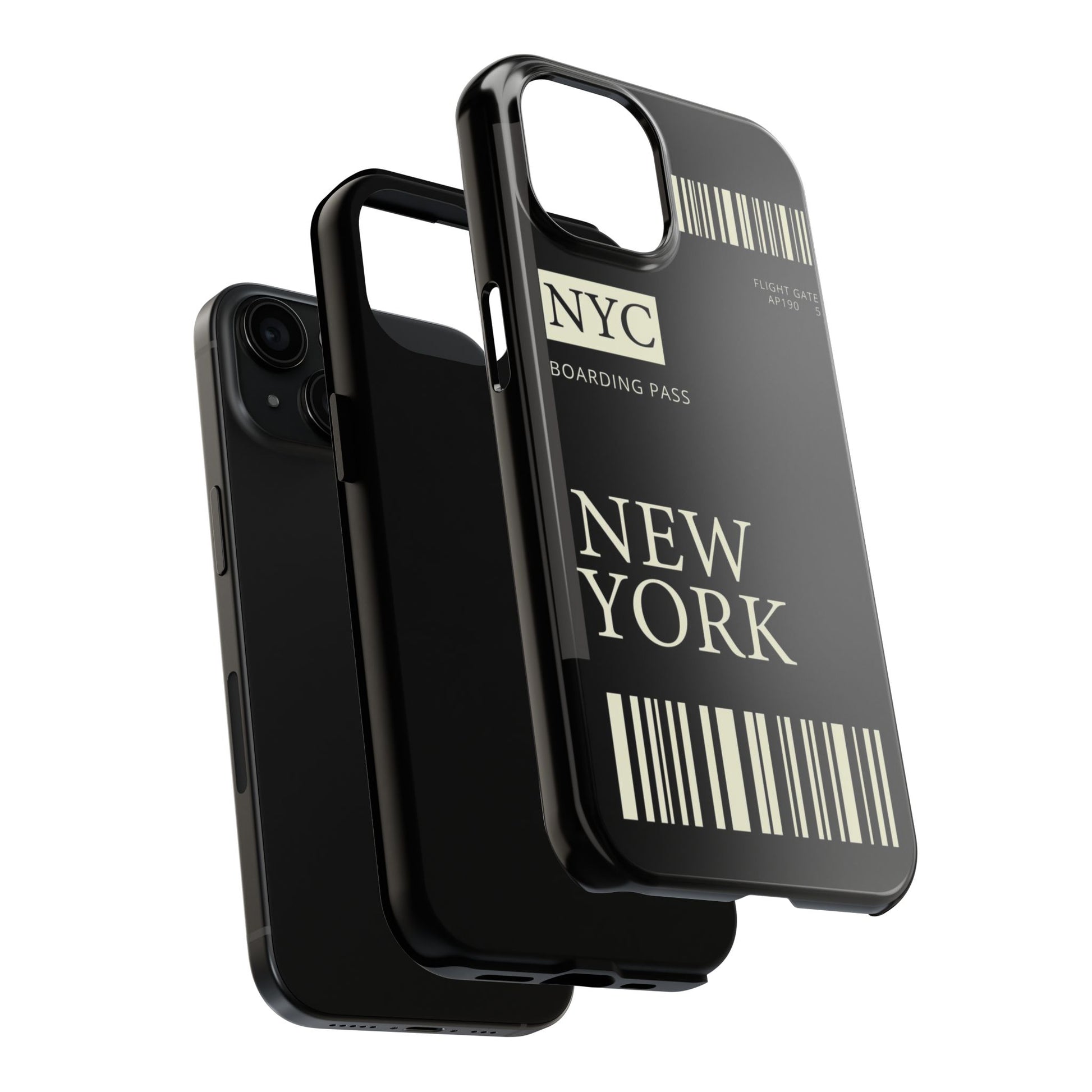 NYC Boarding Pass Phone Case – Tough Protective Cover for Travelers