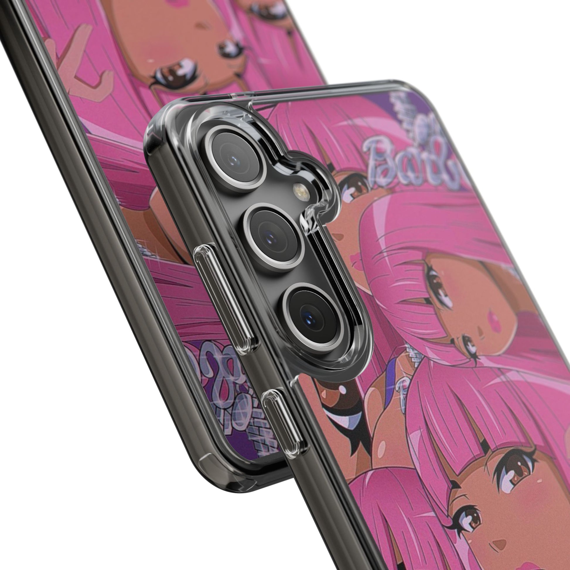 Barbie-Inspired Clear Phone Case - Trendy Protective Cover for Fashion Lovers